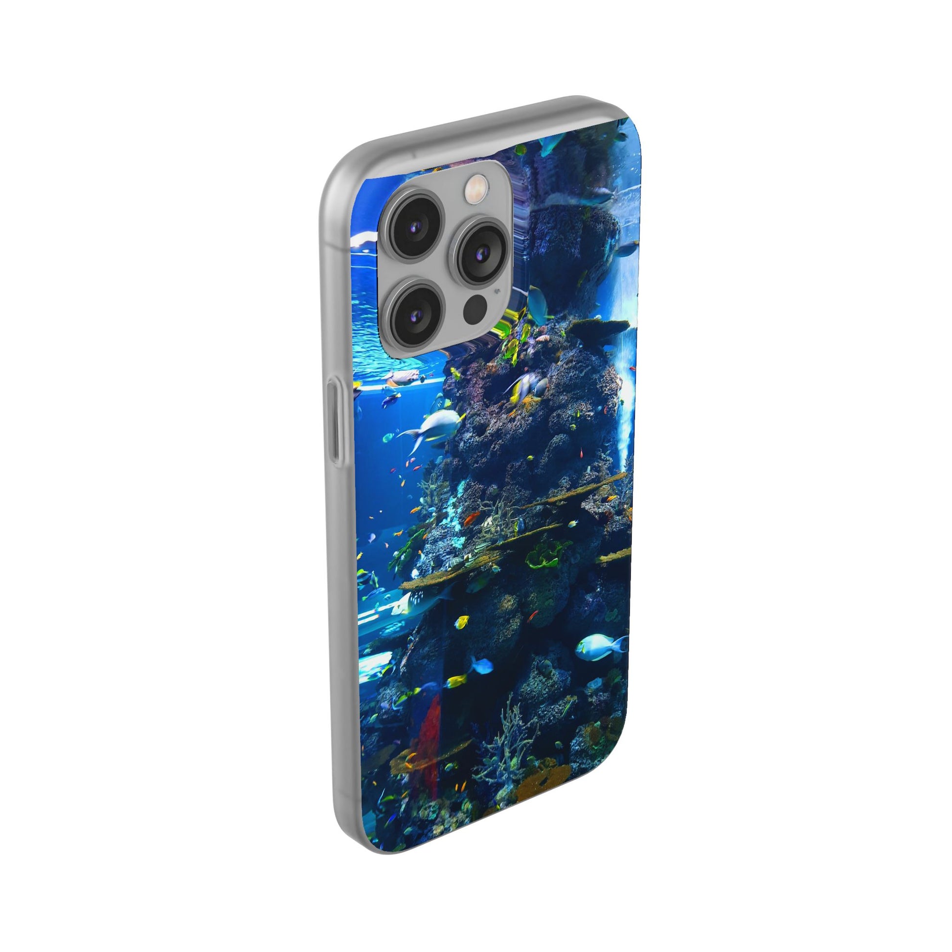 Underwater Paradise Phone Case, Flexible Mobile Cover, Ocean Lover Gift, Marine Life, Beach Decor, Sea Life Accessories - FORMO