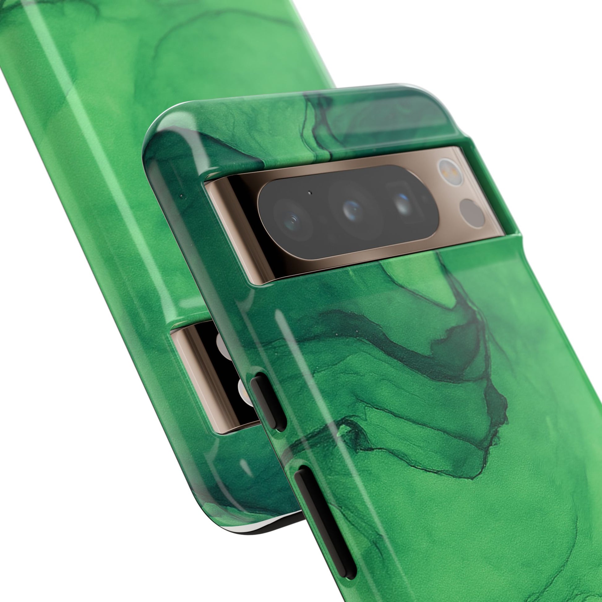 Stylish Phone Case for Nature Lovers, Tough Cases, Green Marble Design, Organic Aesthetic, Unique Gift, Eco-friendly Accessories