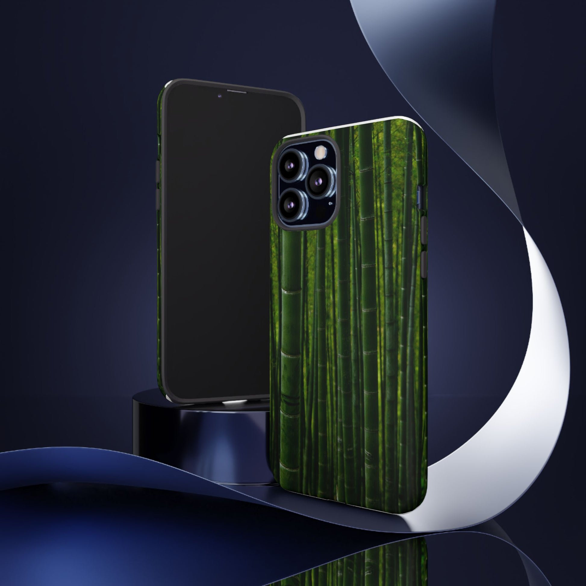 Bamboo Phone Case - Tough Cases, Nature Lover Gift, Eco-Friendly Phone Accessory, Greenery Design, Unique Smartphone Cover - FORMO