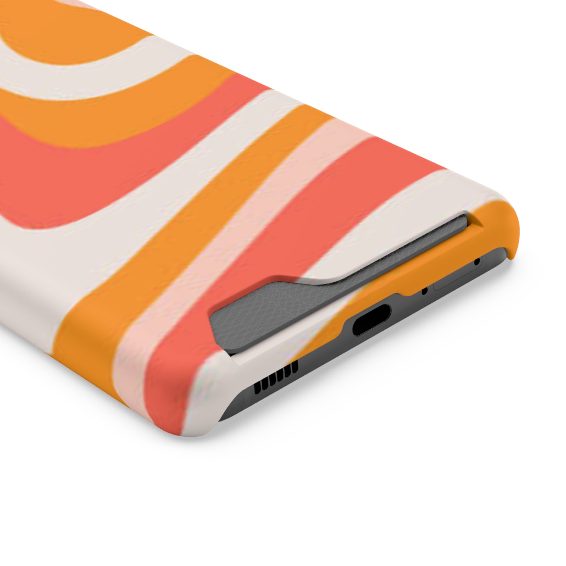 Trendy Phone Case with Card Holder, Boho Phone Accessory, Stylish Mobile Cover, Functional Gift for Friends, Perfect for Everyday Use - FORMO