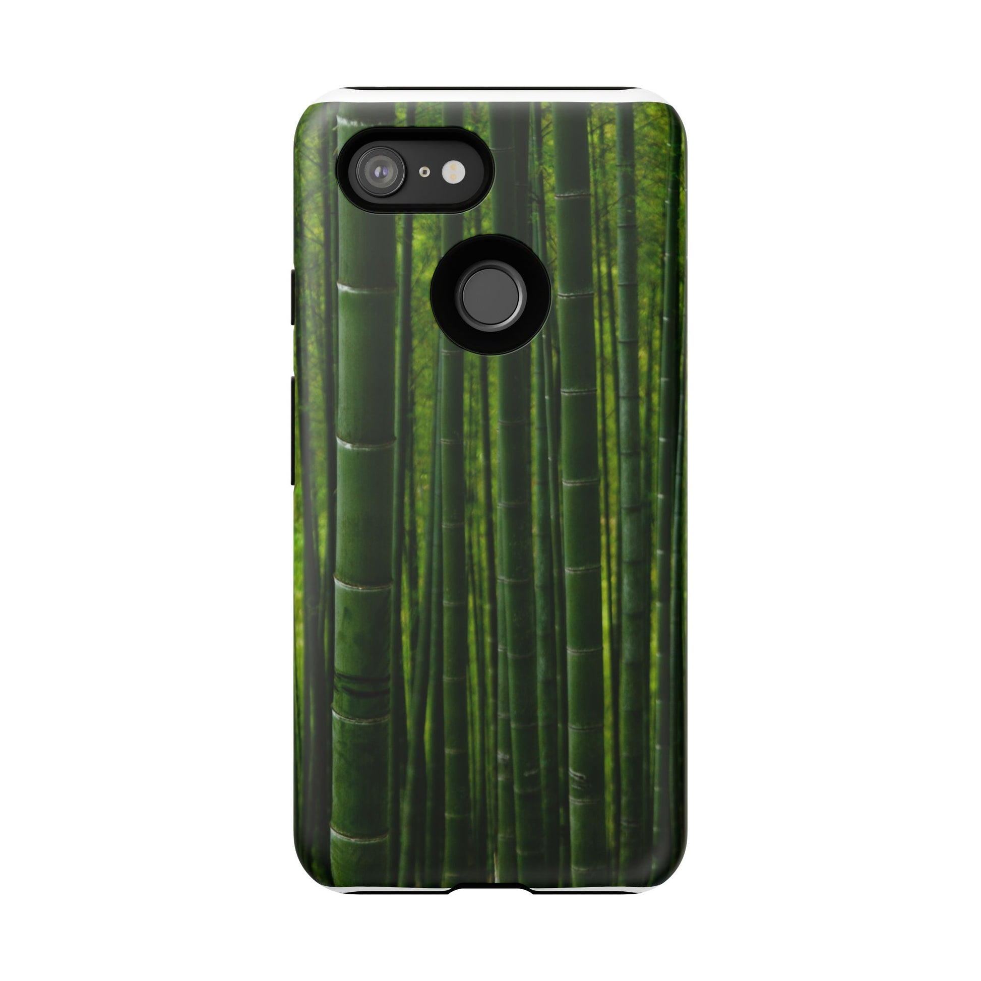 Bamboo Phone Case - Tough Cases, Nature Lover Gift, Eco-Friendly Phone Accessory, Greenery Design, Unique Smartphone Cover - FORMO