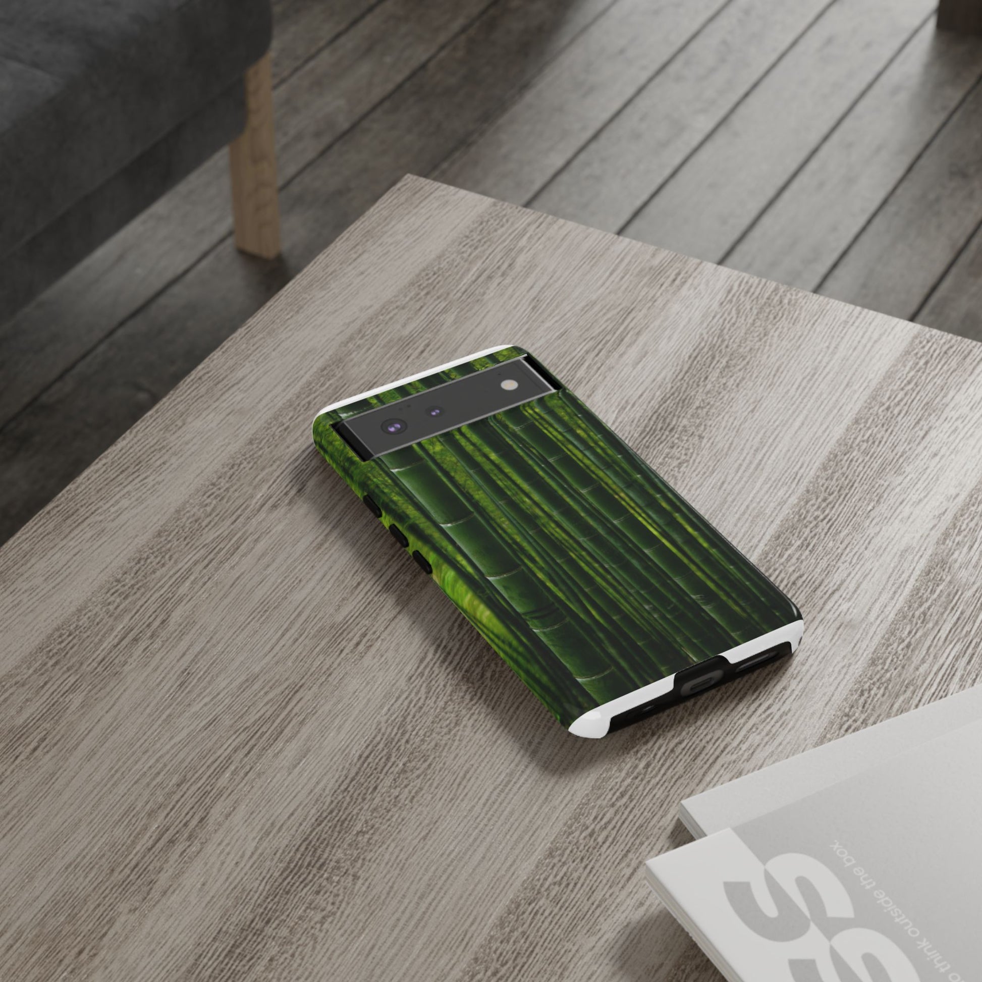 Bamboo Phone Case - Tough Cases, Nature Lover Gift, Eco-Friendly Phone Accessory, Greenery Design, Unique Smartphone Cover - FORMO