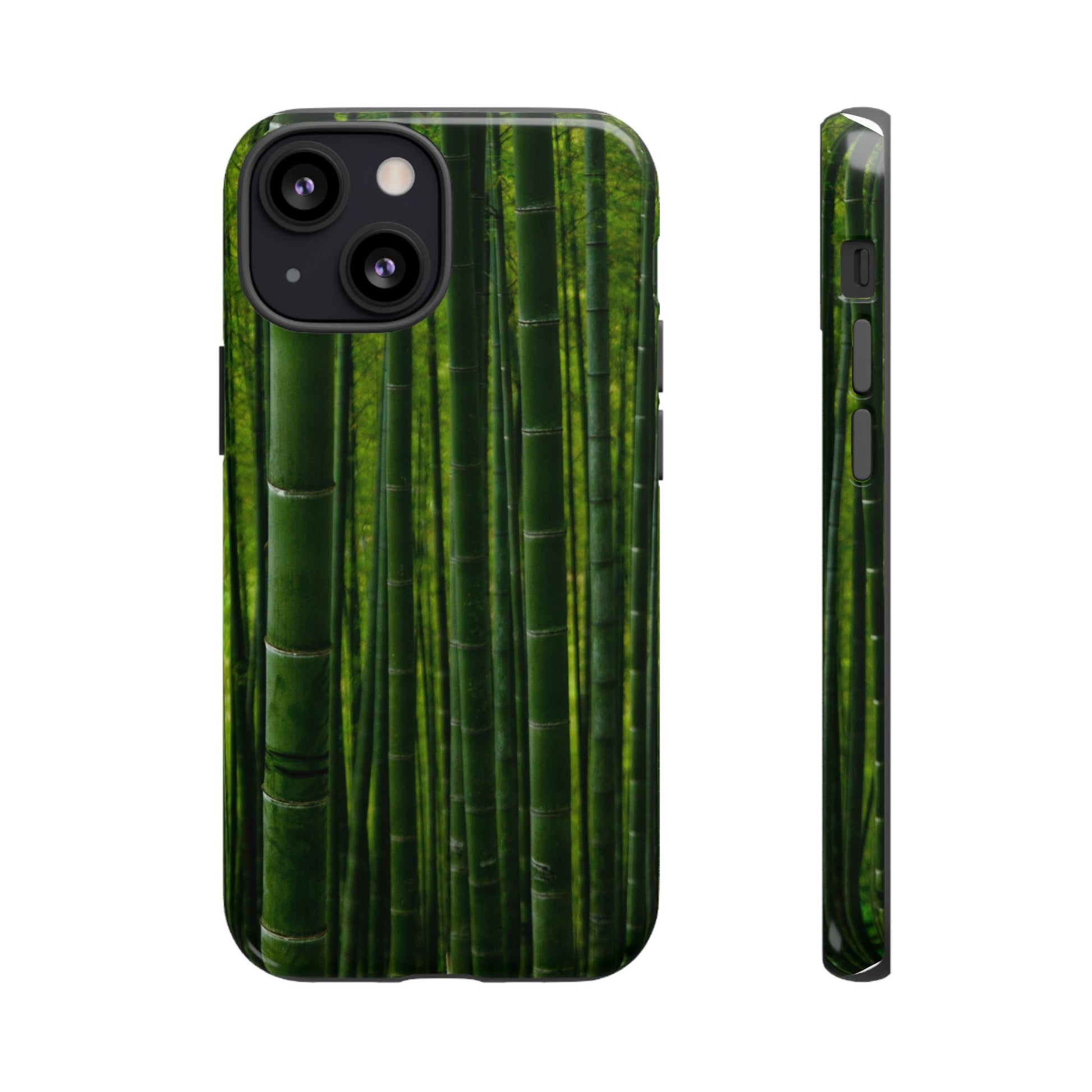 Bamboo Phone Case - Tough Cases, Nature Lover Gift, Eco-Friendly Phone Accessory, Greenery Design, Unique Smartphone Cover - FORMO
