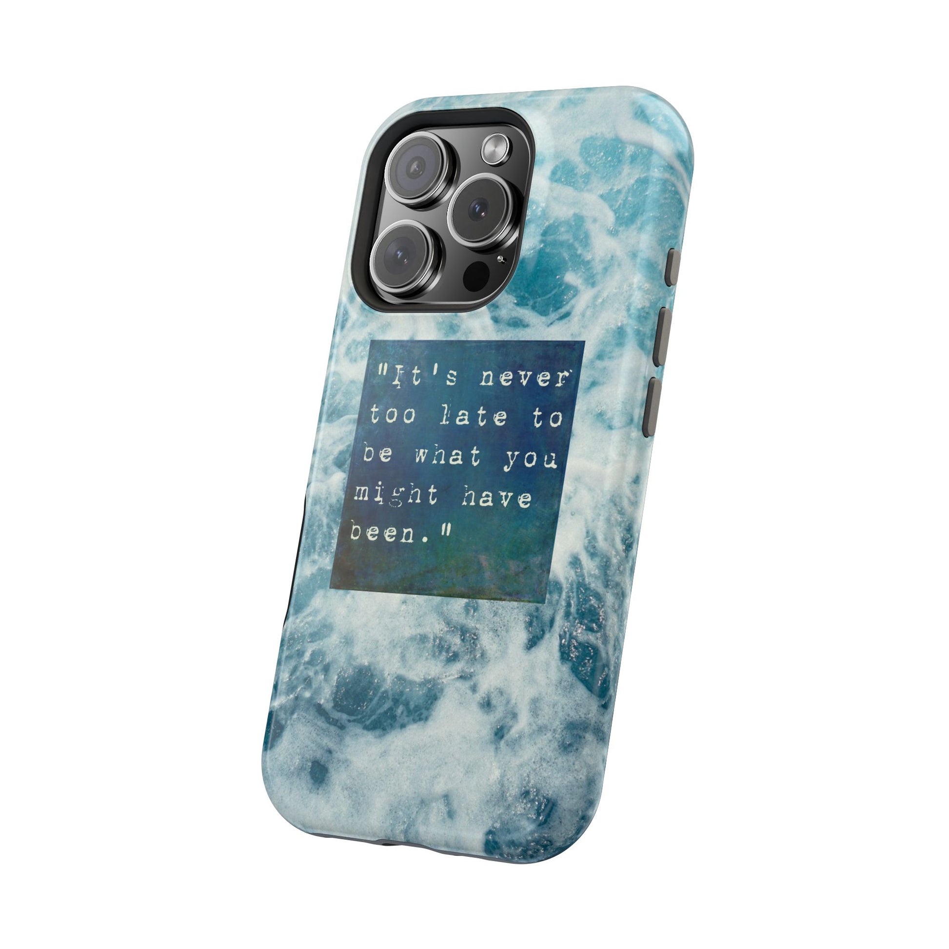 Inspirational Magnetic Phone Cases, Perfect Gift for Students, Motivational Phone Cover, Stylish Tough Case, Ocean Design Case, Fits iPhone - FORMO