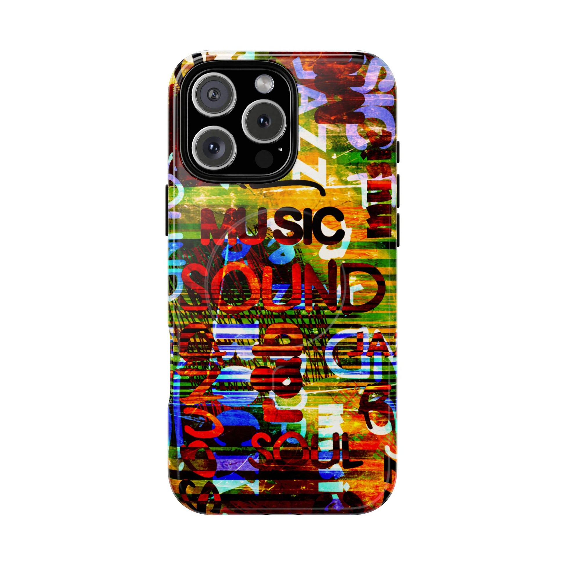 Colorful Music-Themed Phone Case (iPhone & Samsung Compatible) - FORMO