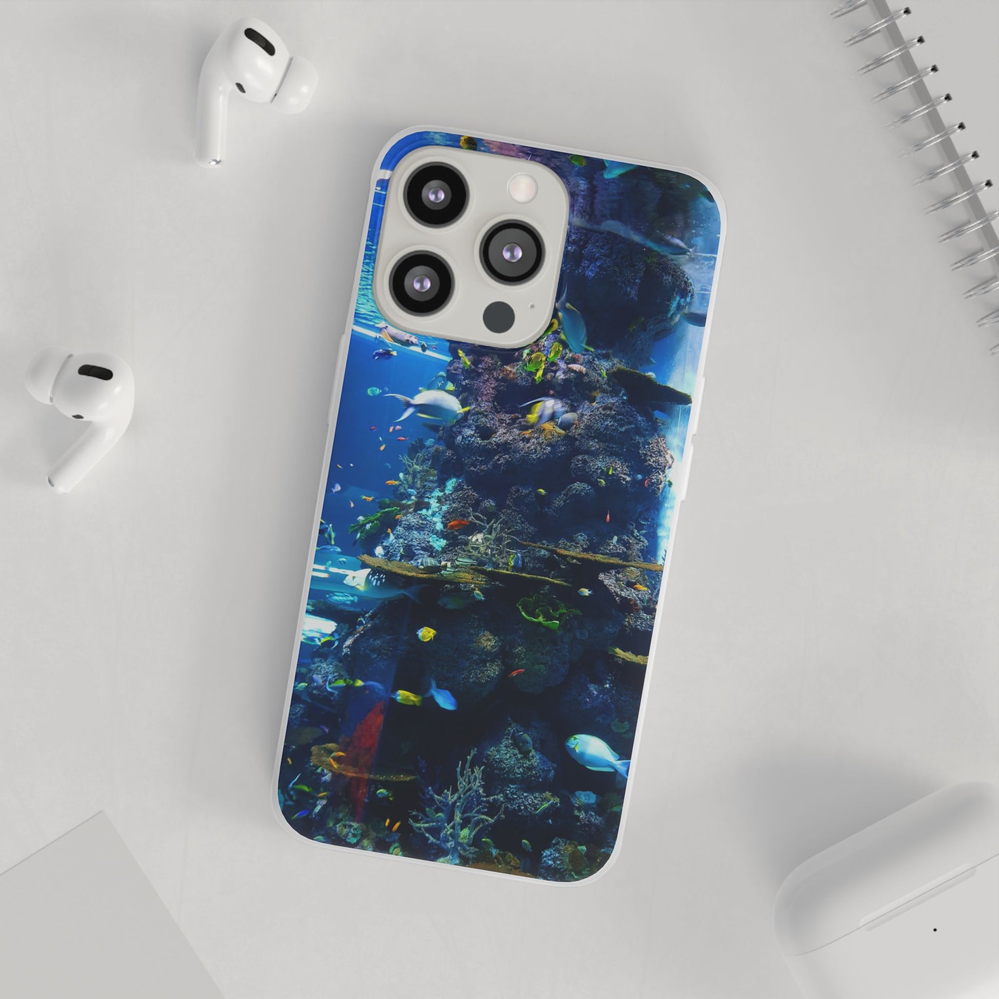 Underwater Paradise Phone Case, Flexible Mobile Cover, Ocean Lover Gift, Marine Life, Beach Decor, Sea Life Accessories - FORMO