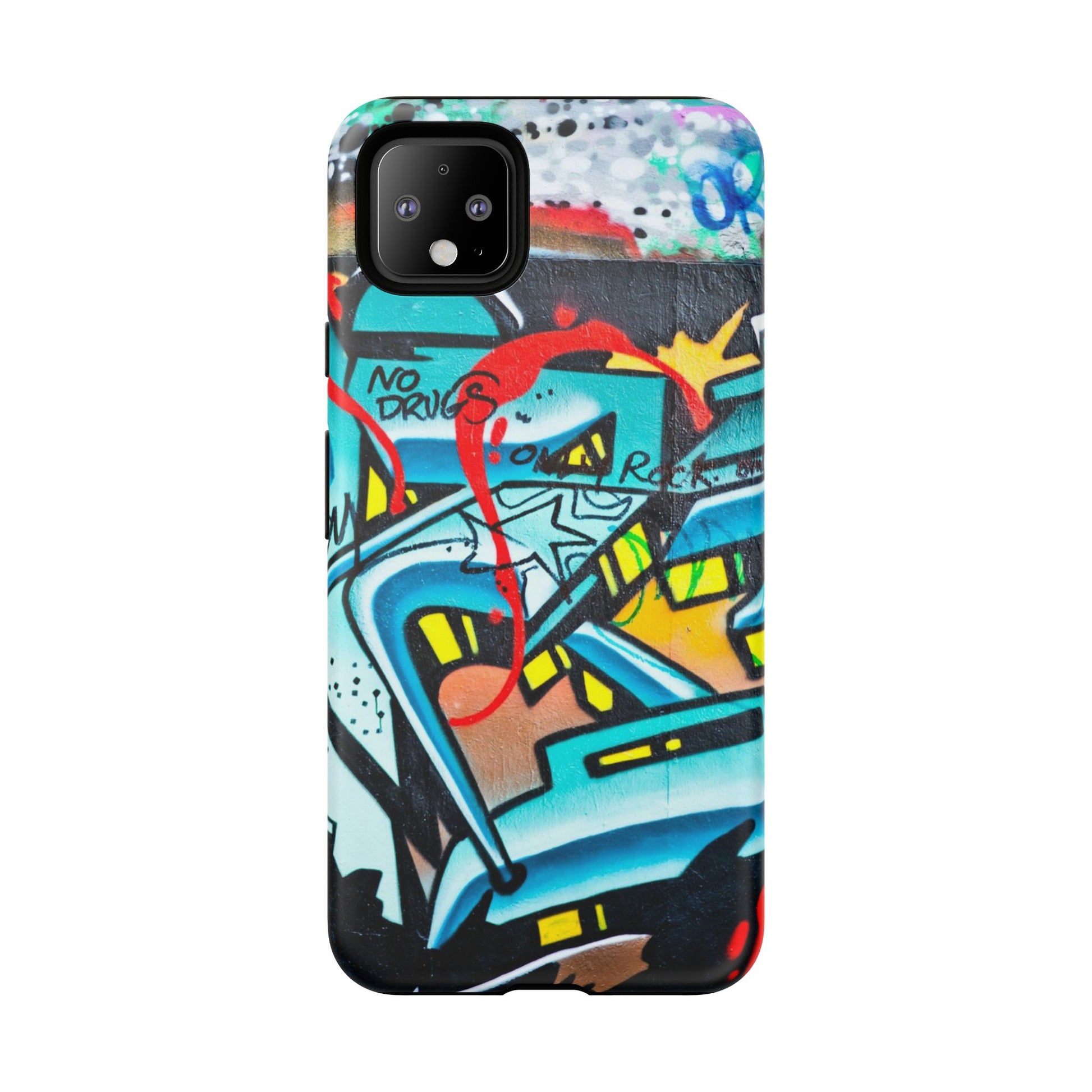 Edgy Phone Case with Graffiti Design, Tough Phone Case for Artists, Urban Style Phone Accessory, Graffiti Art Case, Unique Gift for Teens - FORMO