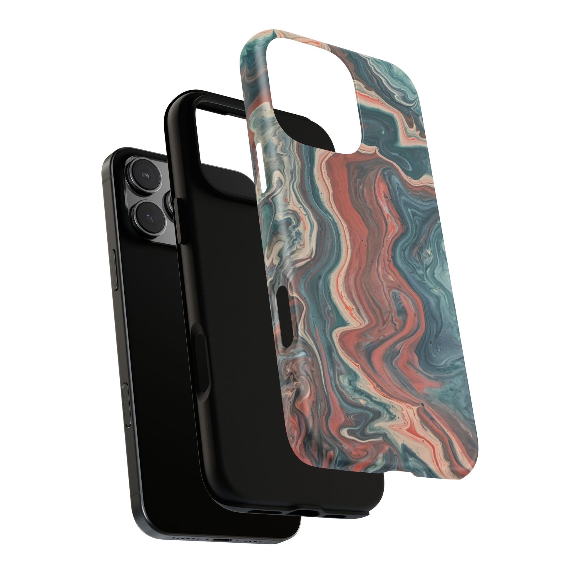 Artistic Phone Case, Tough Cases for Stylish Protection, Marble Design, Trendy Gift for Phone Lovers, Unique Cell Phone Accessory - FORMO