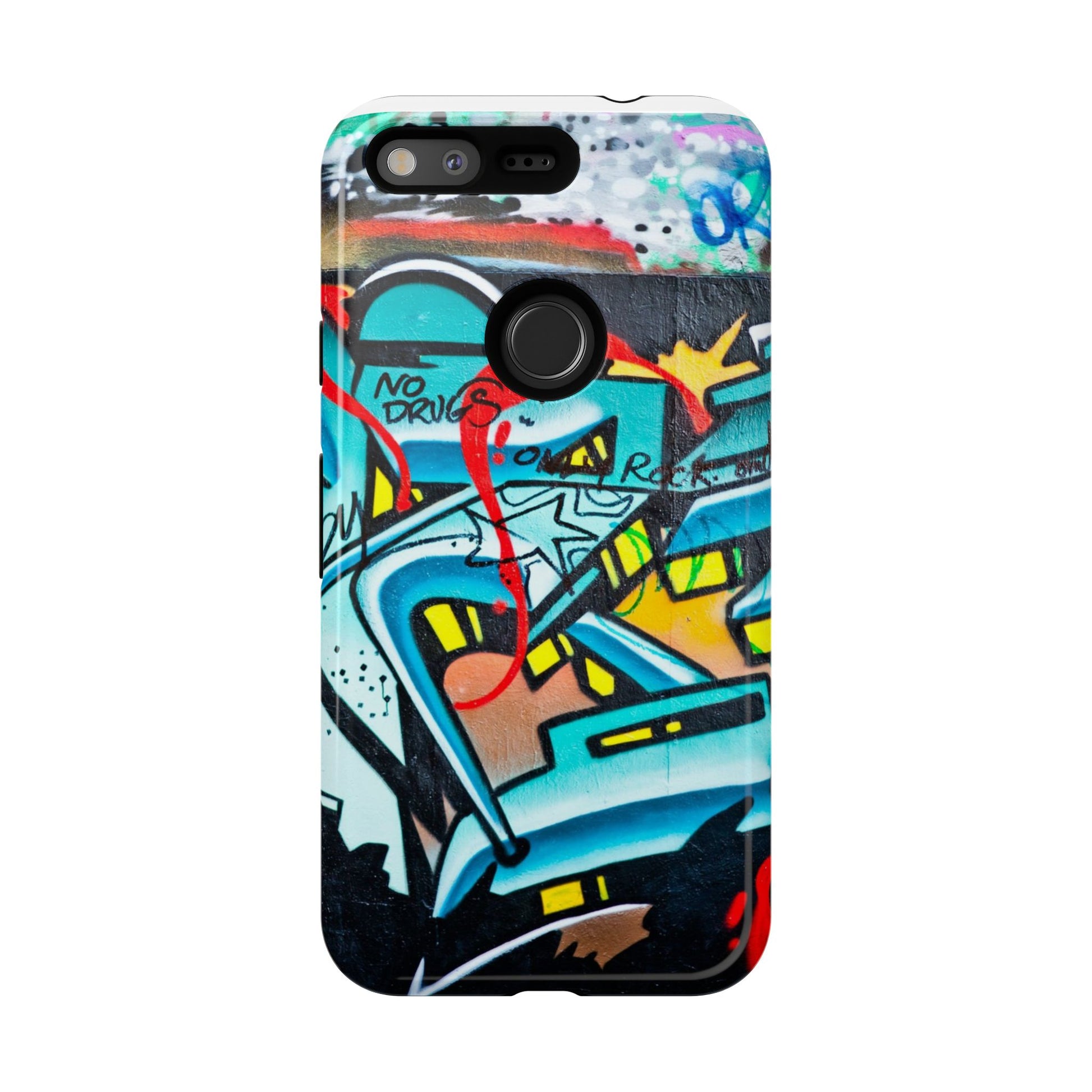 Edgy Phone Case with Graffiti Design, Tough Phone Case for Artists, Urban Style Phone Accessory, Graffiti Art Case, Unique Gift for Teens - FORMO