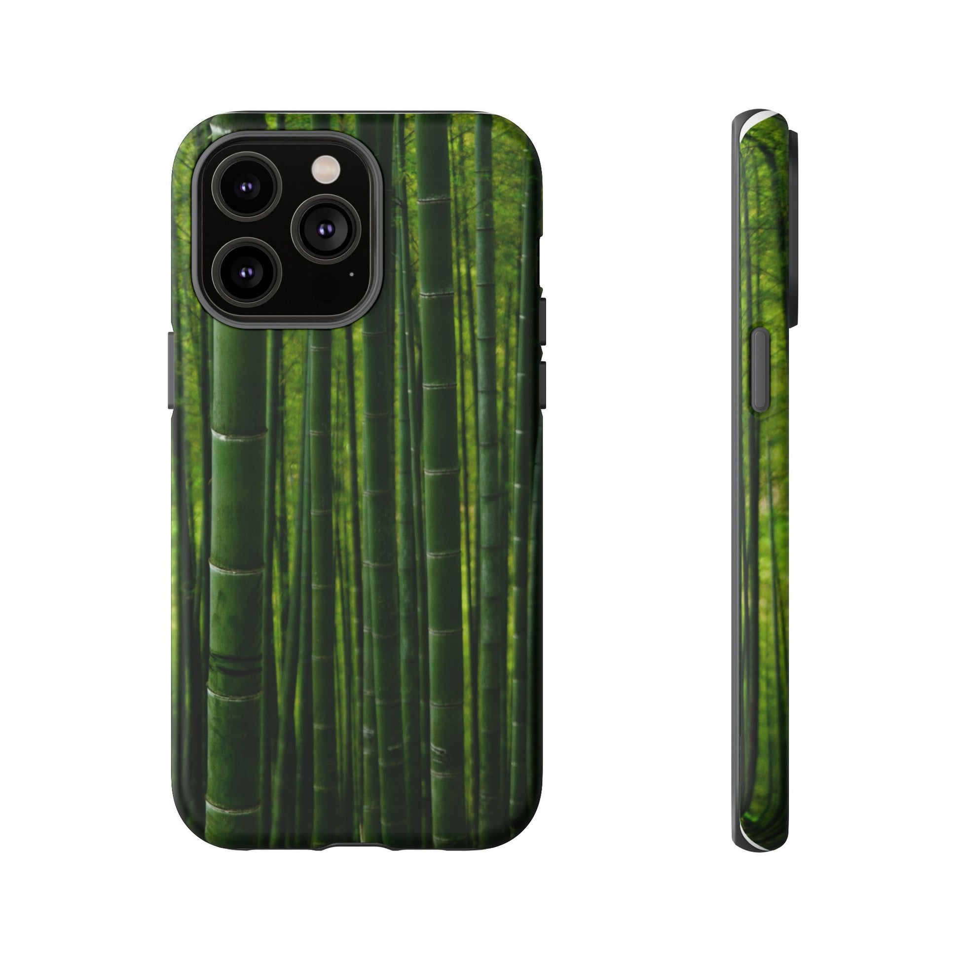 Bamboo Phone Case - Tough Cases, Nature Lover Gift, Eco-Friendly Phone Accessory, Greenery Design, Unique Smartphone Cover - FORMO