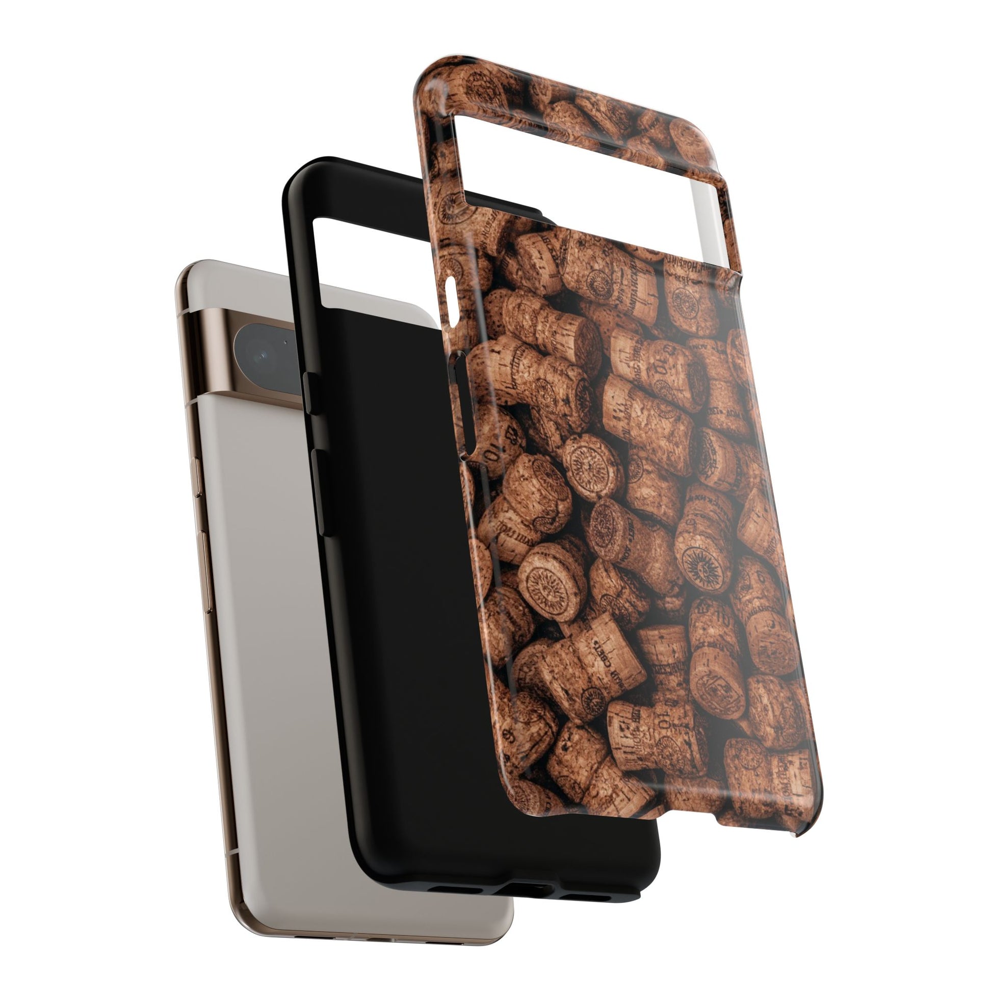 Cork Pattern Phone Case - Eco-Friendly, Vintage Style, Rustic Gifts for Wine Lovers, Housewarming, Birthday, Unique Gift - FORMO