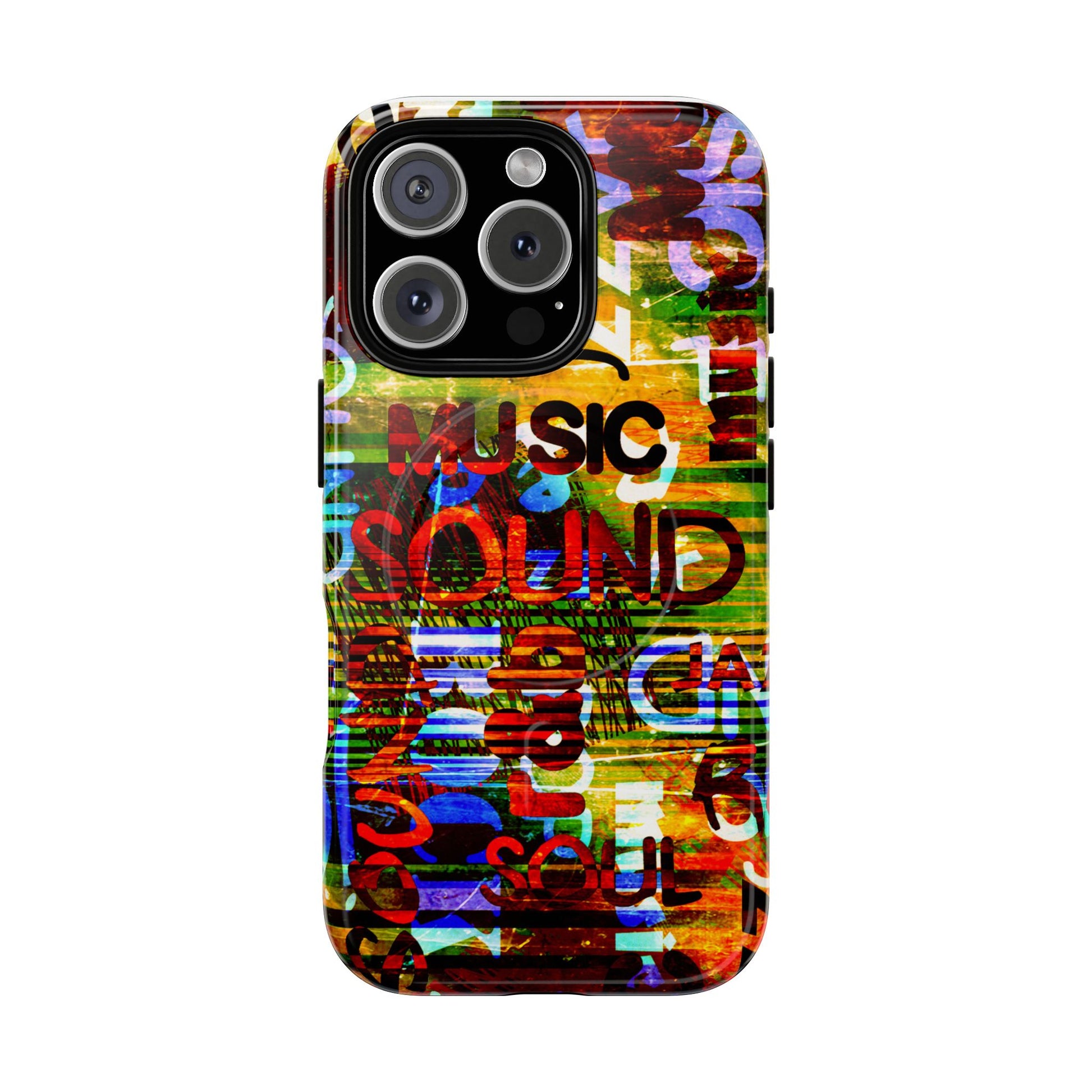 Colorful Music-Themed Phone Case (iPhone & Samsung Compatible) - FORMO