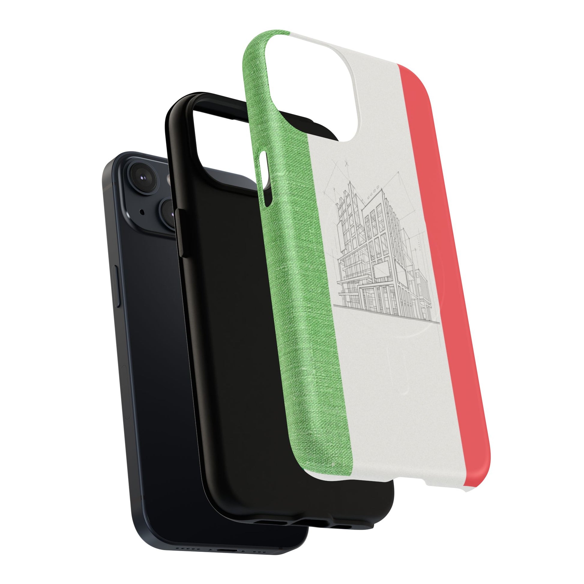 Italian Heritage Magnetic Phone Case, Stylish Phone Cover, Durable Magnet Case, Unique Gift for Travelers, Italian Culture Decor