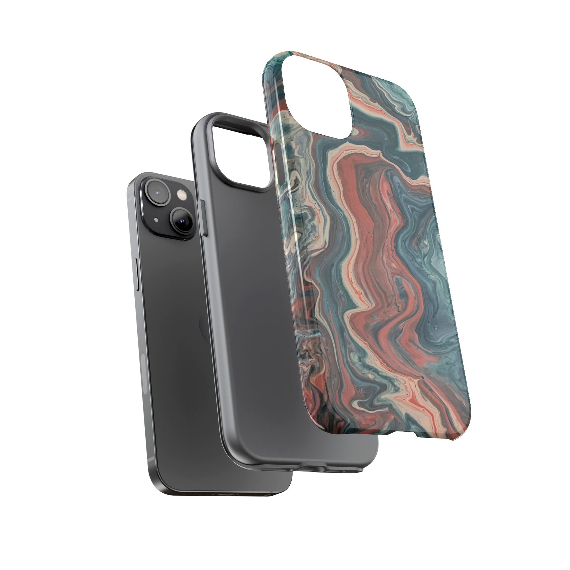 Artistic Phone Case, Tough Cases for Stylish Protection, Marble Design, Trendy Gift for Phone Lovers, Unique Cell Phone Accessory - FORMO