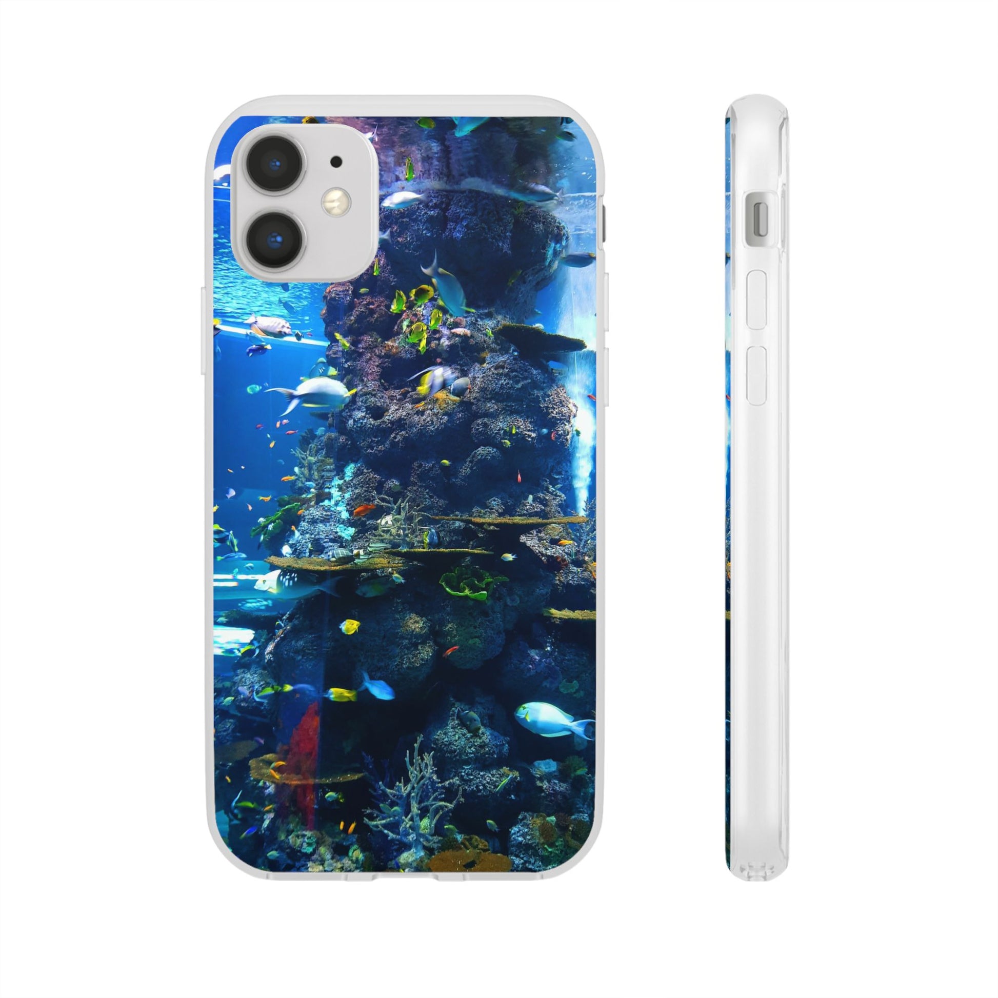 Underwater Paradise Phone Case, Flexible Mobile Cover, Ocean Lover Gift, Marine Life, Beach Decor, Sea Life Accessories - FORMO