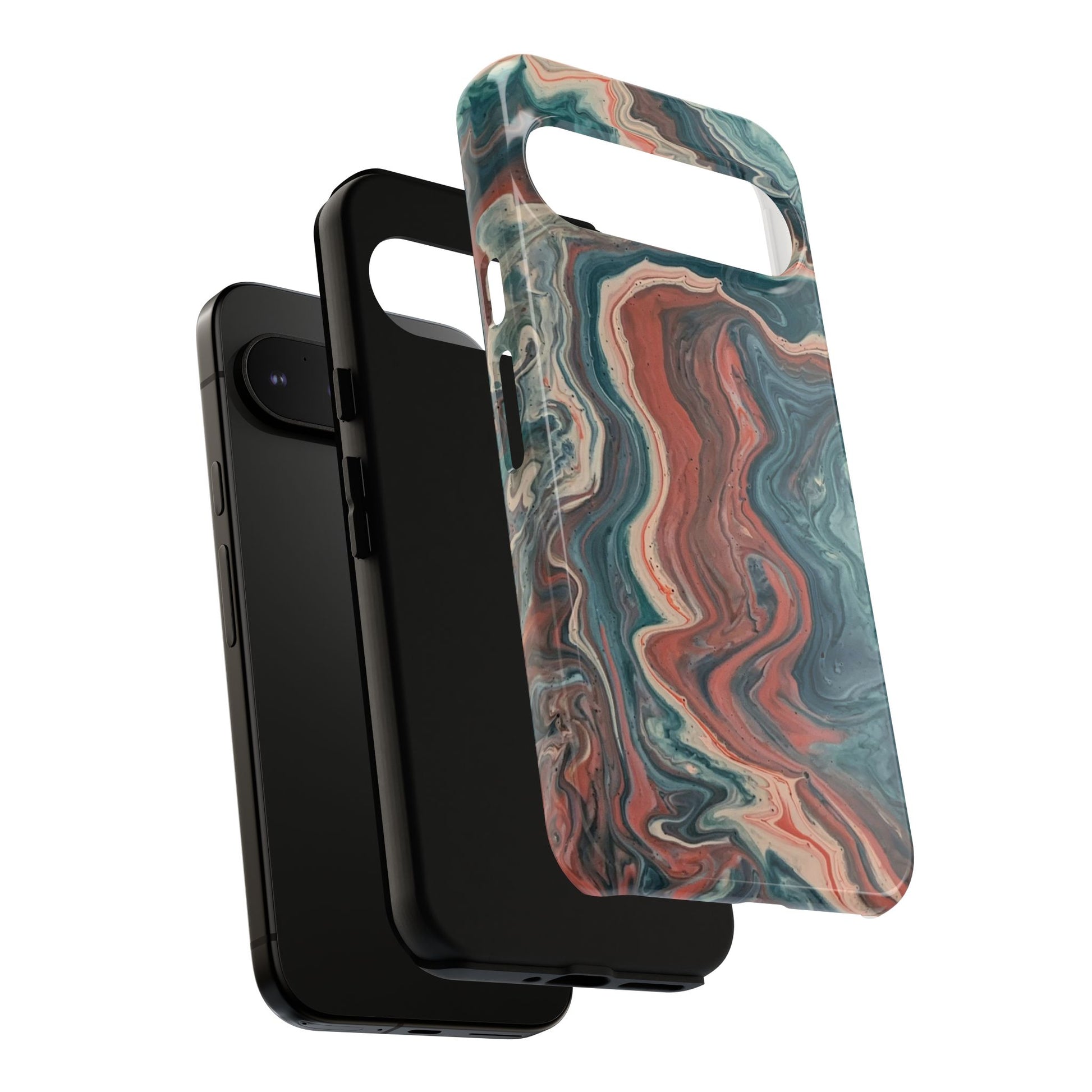 Artistic Phone Case, Tough Cases for Stylish Protection, Marble Design, Trendy Gift for Phone Lovers, Unique Cell Phone Accessory - FORMO