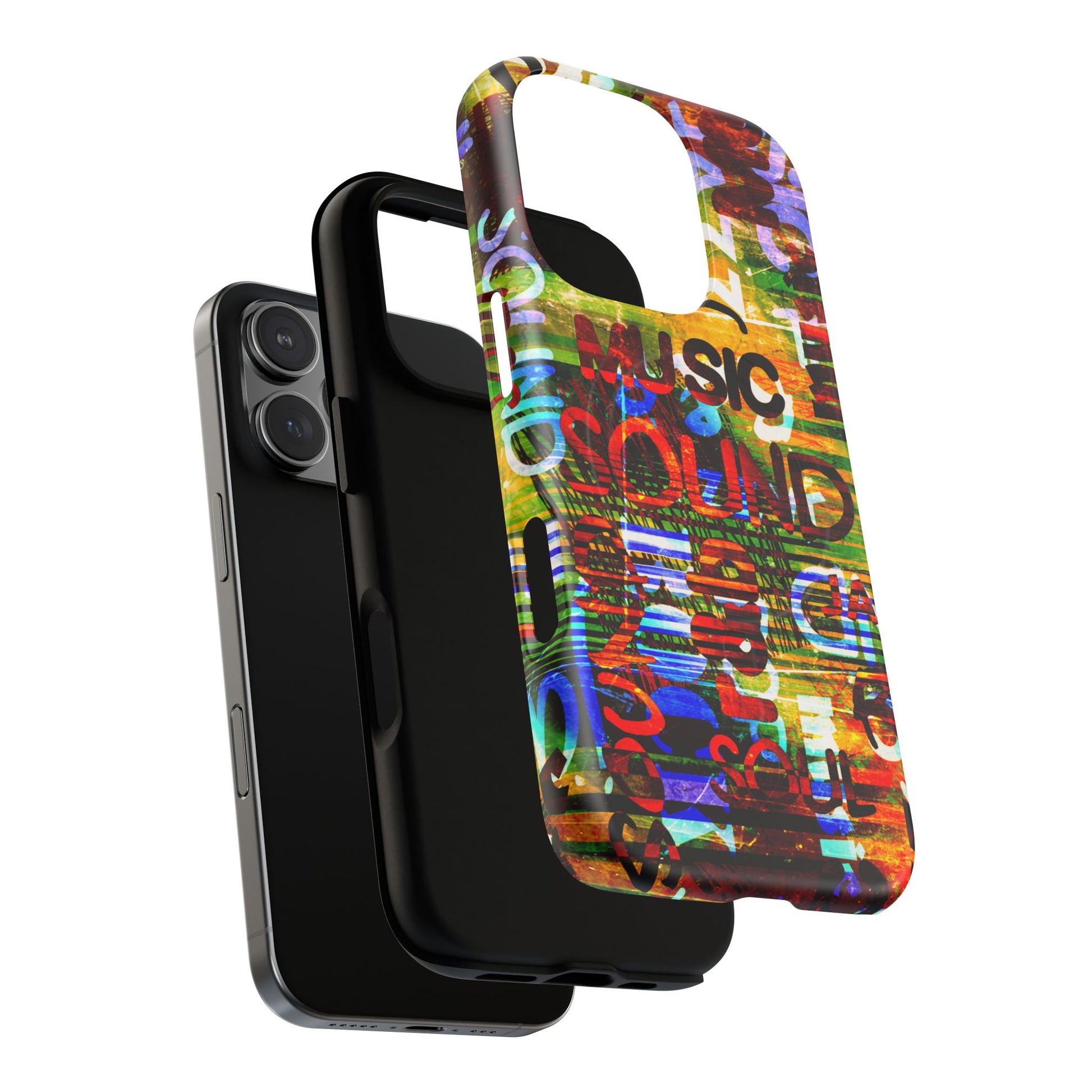Colorful Music-Themed Phone Case (iPhone & Samsung Compatible) - FORMO