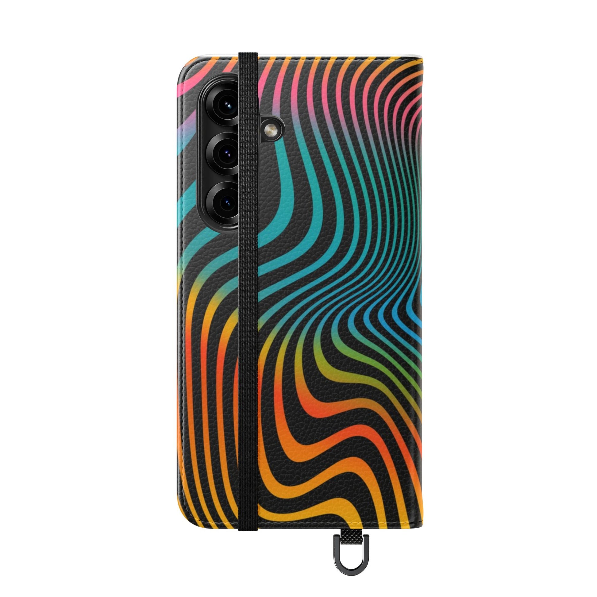 Vibrant Abstract Flip Case for Phone, Colorful Phone Wallet, Trendy Protective Cover, Unique Gift for Tech Lovers, Modern Accessories - FORMO