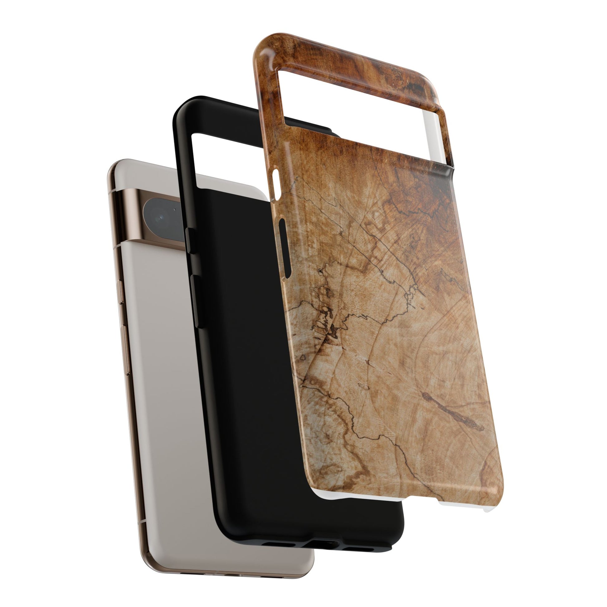 Woodland-Inspired Phone Case | Tough Cases, Natural Wood Grain Cover, Rustic Tech Accessory, Nature Lover Gift, Eco-Friendly - FORMO