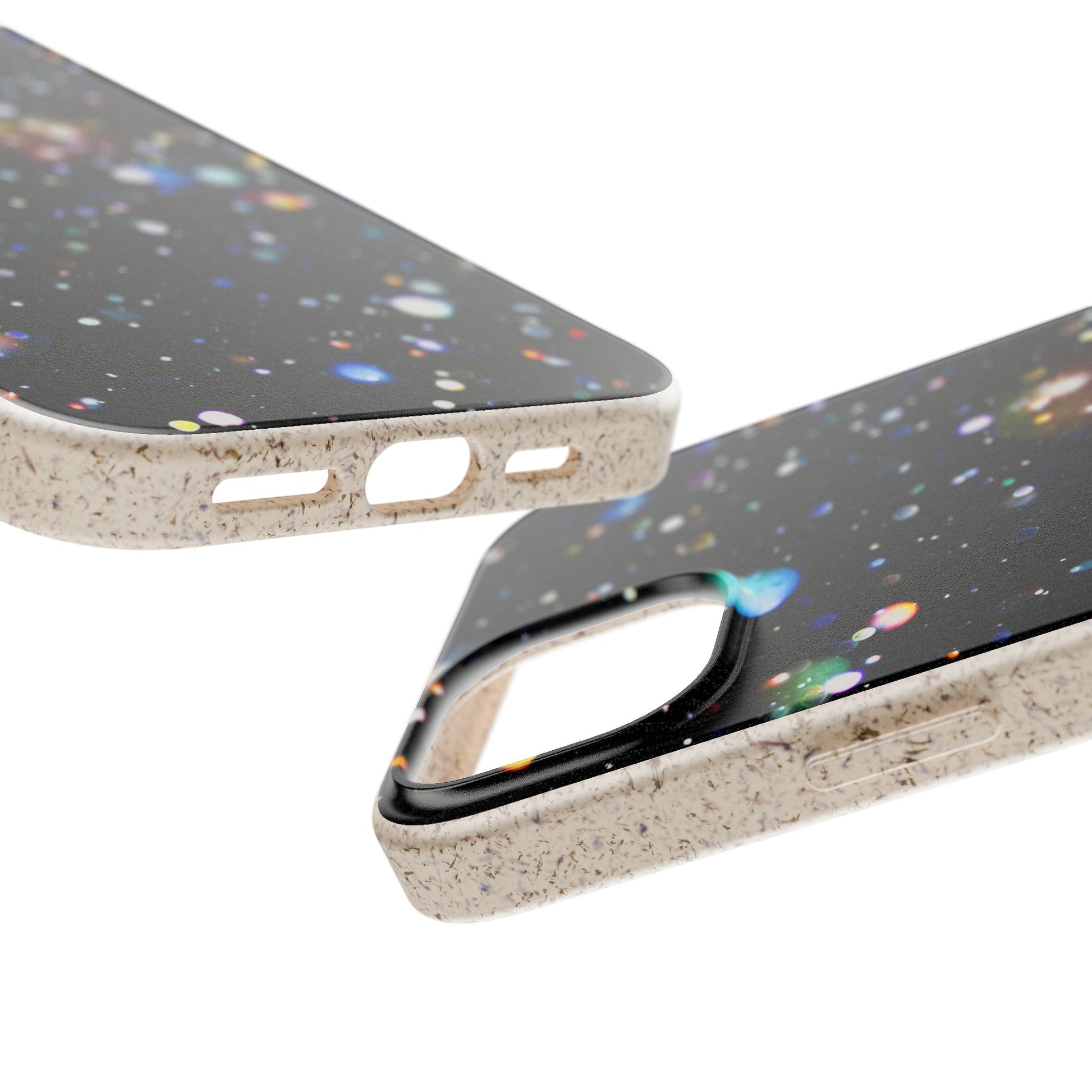 Eco-Friendly Phone Cases, Galaxy Print Biodegradable Cases, Sustainable Phone Accessories, Green Gifts for Her, Space Lover Gift - FORMO