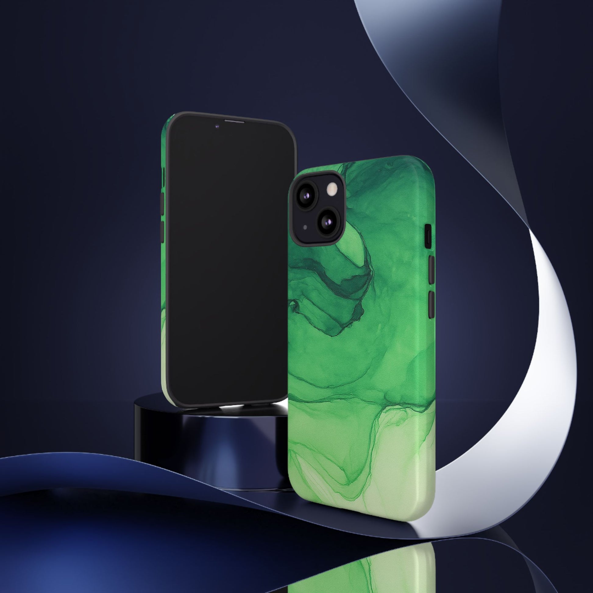 Stylish Phone Case for Nature Lovers, Tough Cases, Green Marble Design, Organic Aesthetic, Unique Gift, Eco-friendly Accessories