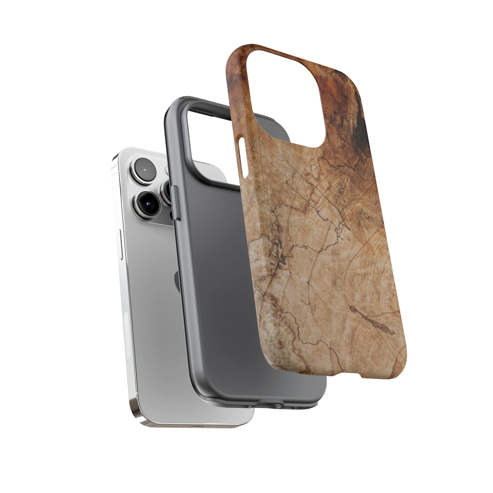 Woodland-Inspired Phone Case | Tough Cases, Natural Wood Grain Cover, Rustic Tech Accessory, Nature Lover Gift, Eco-Friendly - FORMO