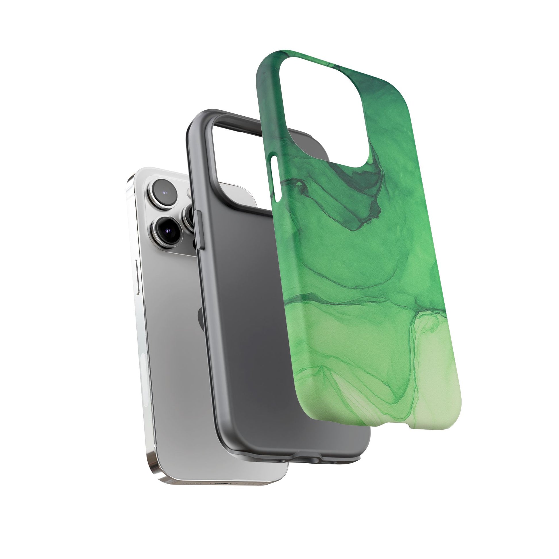 Stylish Phone Case for Nature Lovers, Tough Cases, Green Marble Design, Organic Aesthetic, Unique Gift, Eco-friendly Accessories
