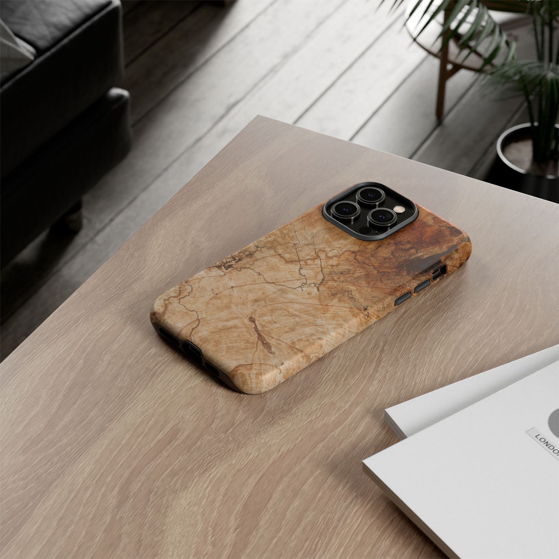 Woodland-Inspired Phone Case | Tough Cases, Natural Wood Grain Cover, Rustic Tech Accessory, Nature Lover Gift, Eco-Friendly - FORMO