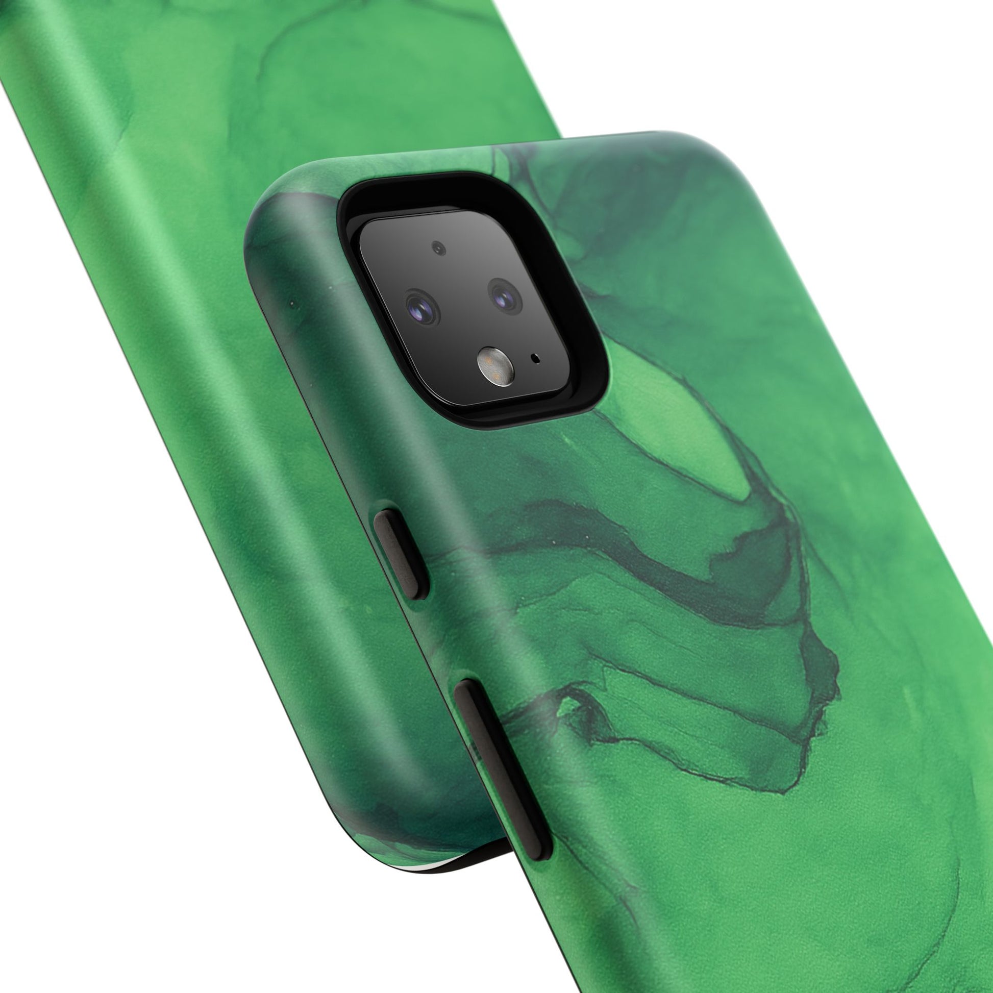 Stylish Phone Case for Nature Lovers, Tough Cases, Green Marble Design, Organic Aesthetic, Unique Gift, Eco-friendly Accessories