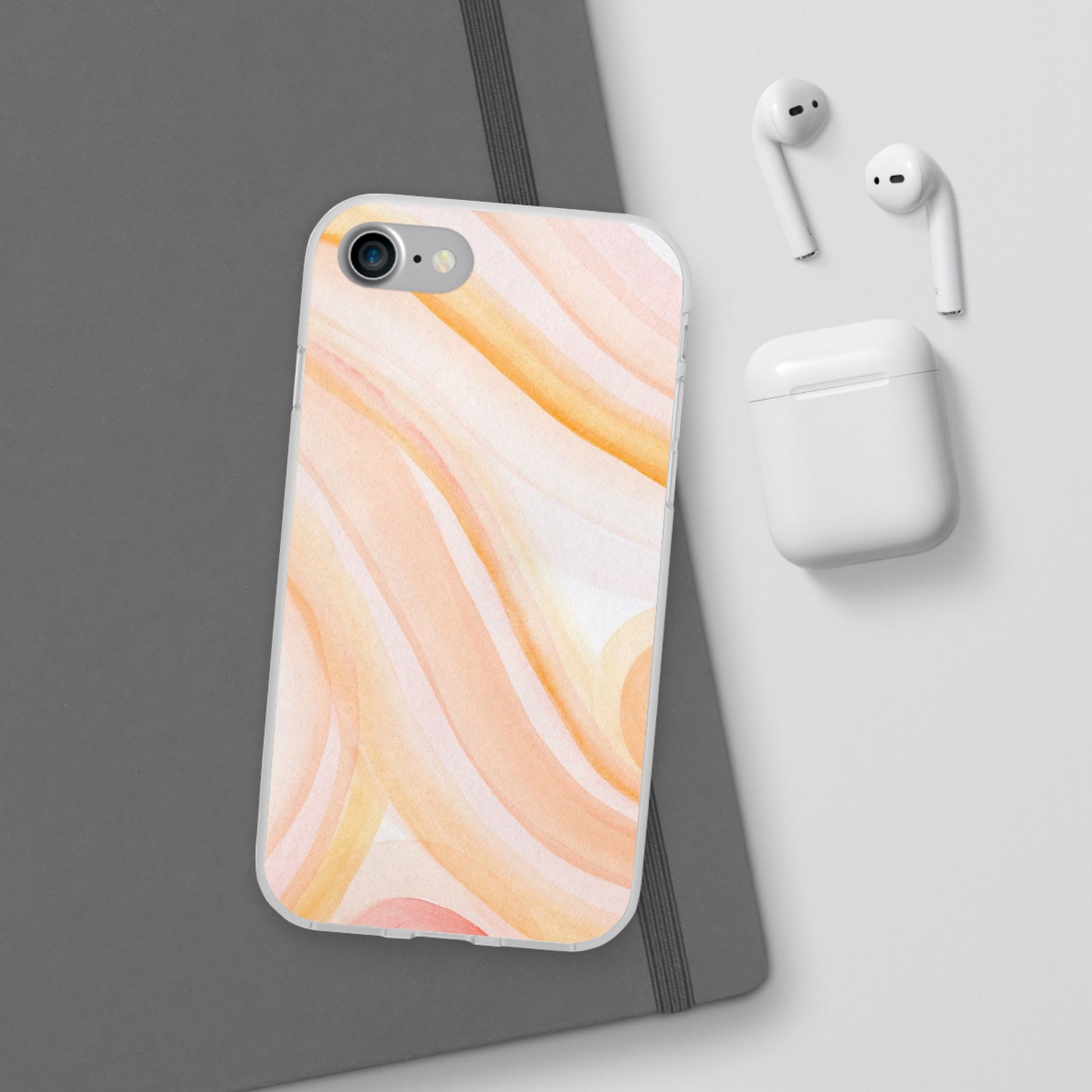 Aesthetic Phone Case, Soft Pastel Flexible Cover, Trendy Mobile Accessories, Gift for Her, Cute Phone Protection - FORMO