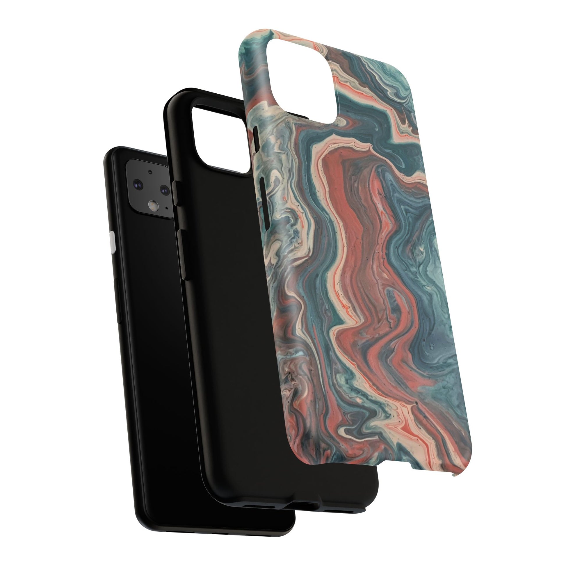 Artistic Phone Case, Tough Cases for Stylish Protection, Marble Design, Trendy Gift for Phone Lovers, Unique Cell Phone Accessory - FORMO