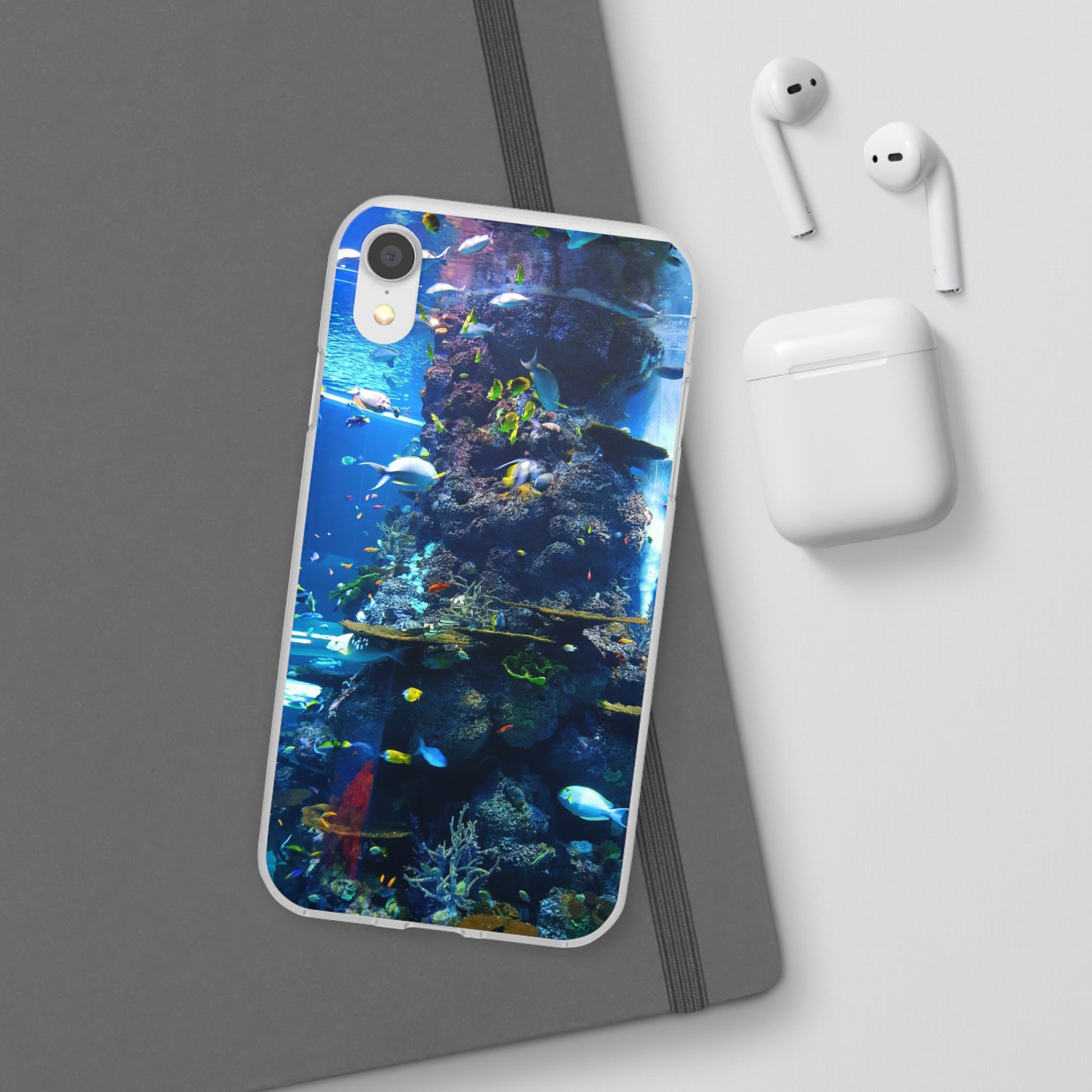 Underwater Paradise Phone Case, Flexible Mobile Cover, Ocean Lover Gift, Marine Life, Beach Decor, Sea Life Accessories - FORMO