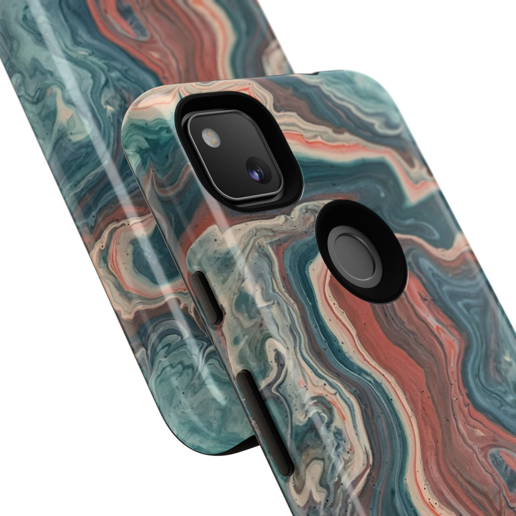 Artistic Phone Case, Tough Cases for Stylish Protection, Marble Design, Trendy Gift for Phone Lovers, Unique Cell Phone Accessory - FORMO