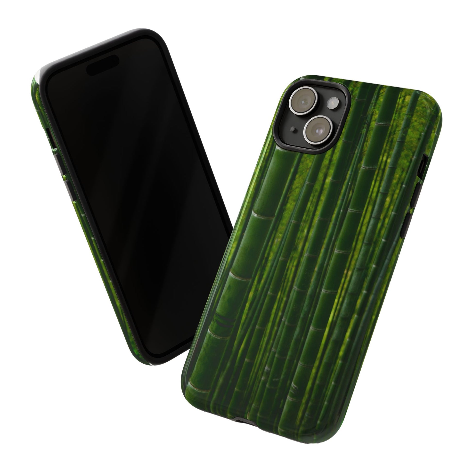 Bamboo Phone Case - Tough Cases, Nature Lover Gift, Eco-Friendly Phone Accessory, Greenery Design, Unique Smartphone Cover - FORMO