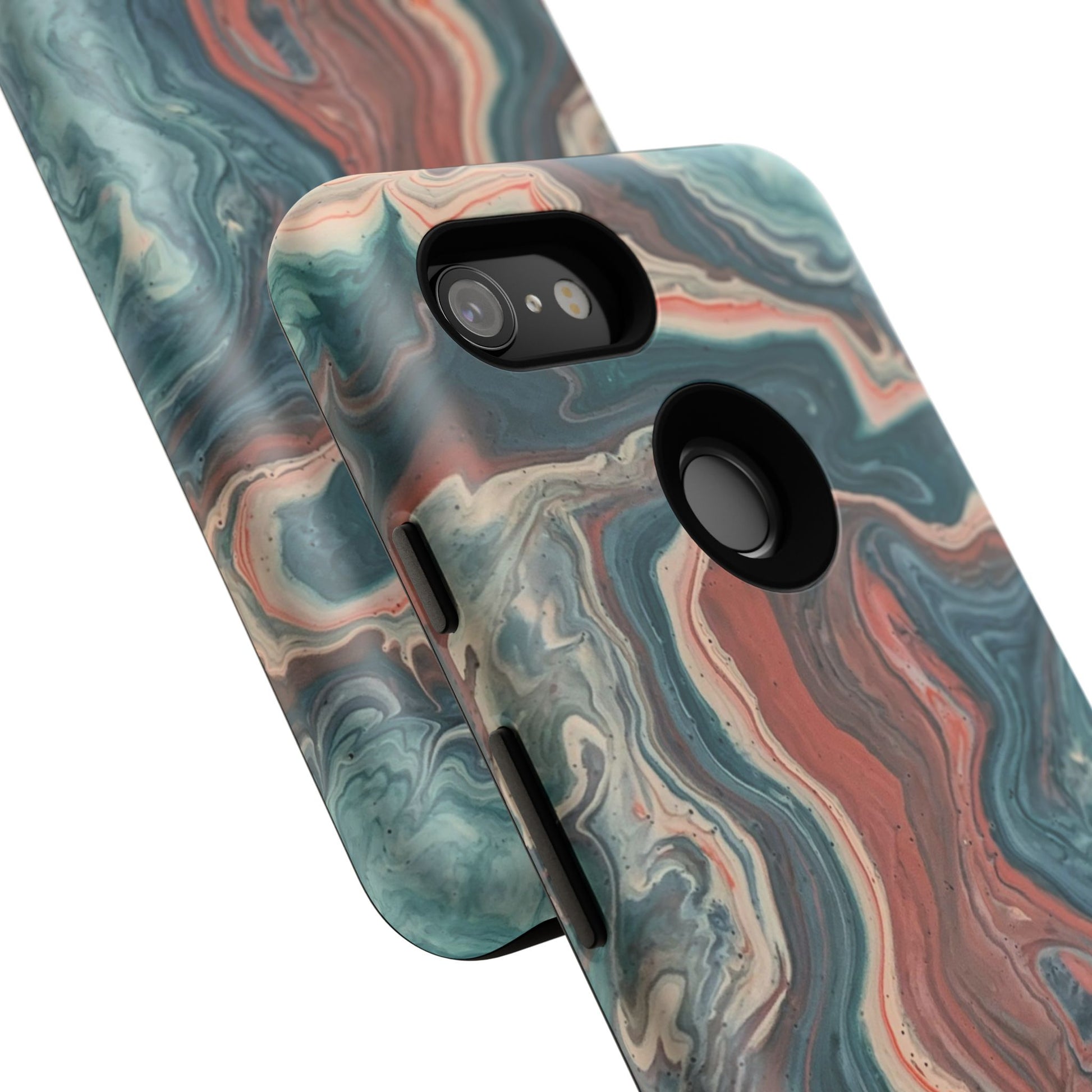 Artistic Phone Case, Tough Cases for Stylish Protection, Marble Design, Trendy Gift for Phone Lovers, Unique Cell Phone Accessory - FORMO