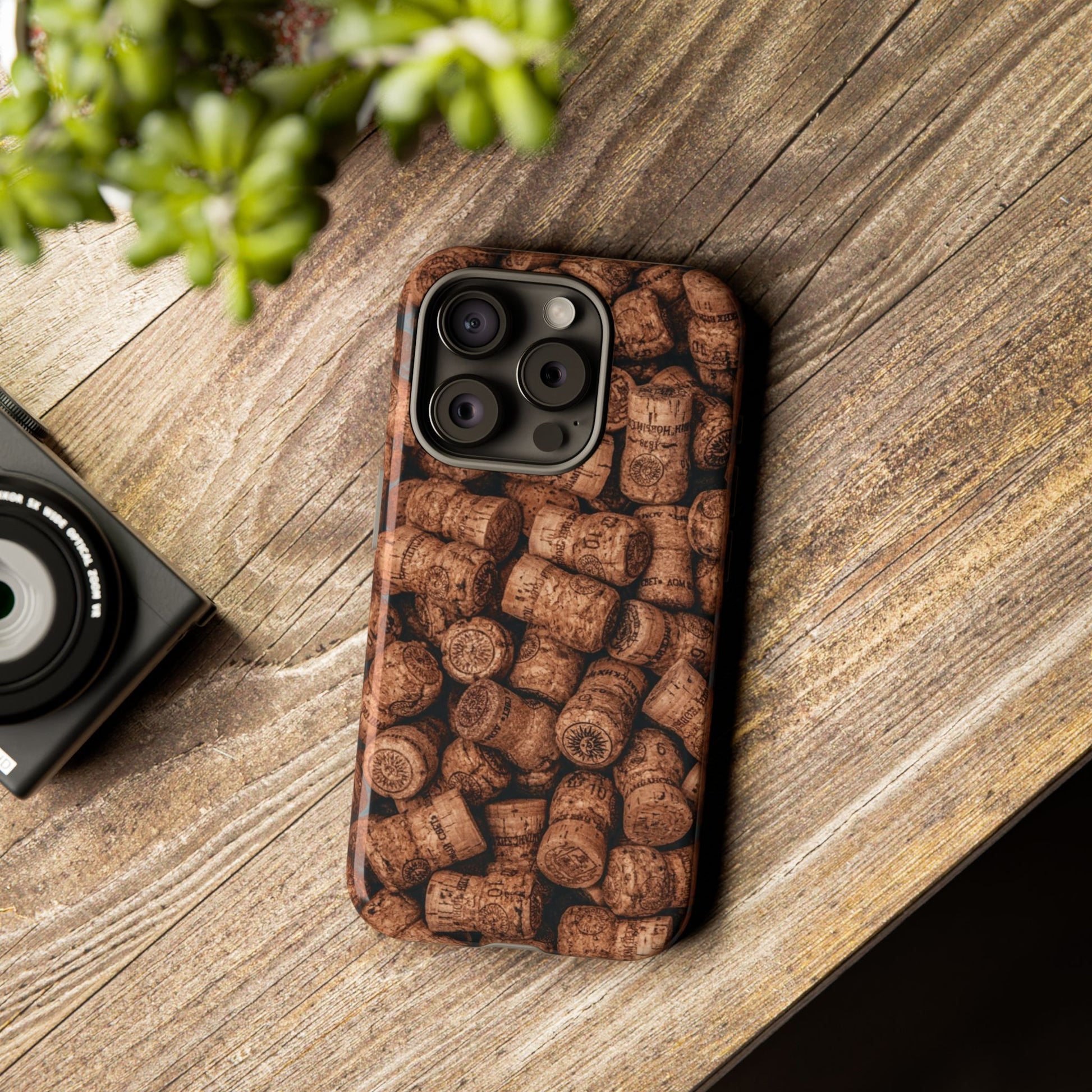 Cork Pattern Phone Case - Eco-Friendly, Vintage Style, Rustic Gifts for Wine Lovers, Housewarming, Birthday, Unique Gift - FORMO