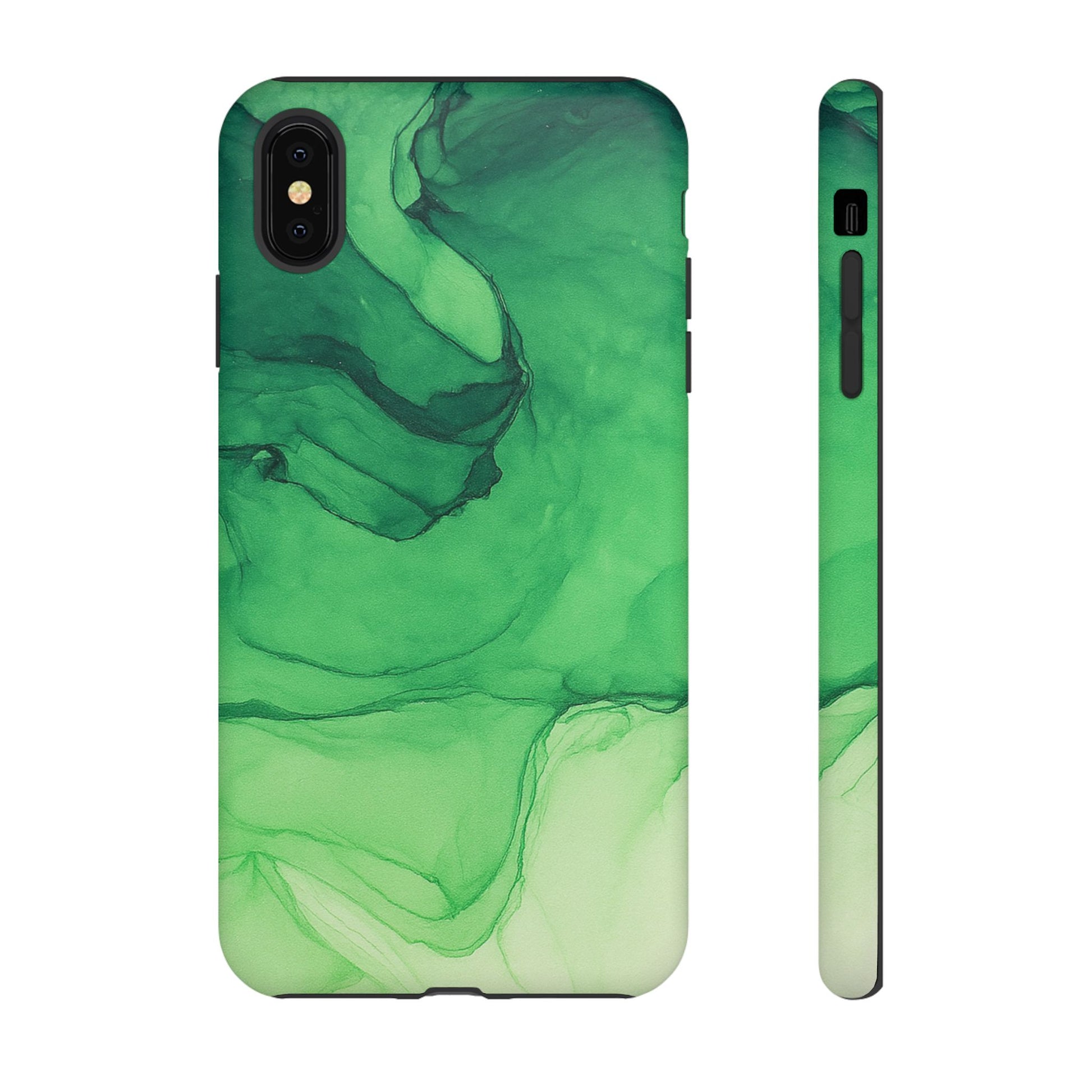 Stylish Phone Case for Nature Lovers, Tough Cases, Green Marble Design, Organic Aesthetic, Unique Gift, Eco-friendly Accessories