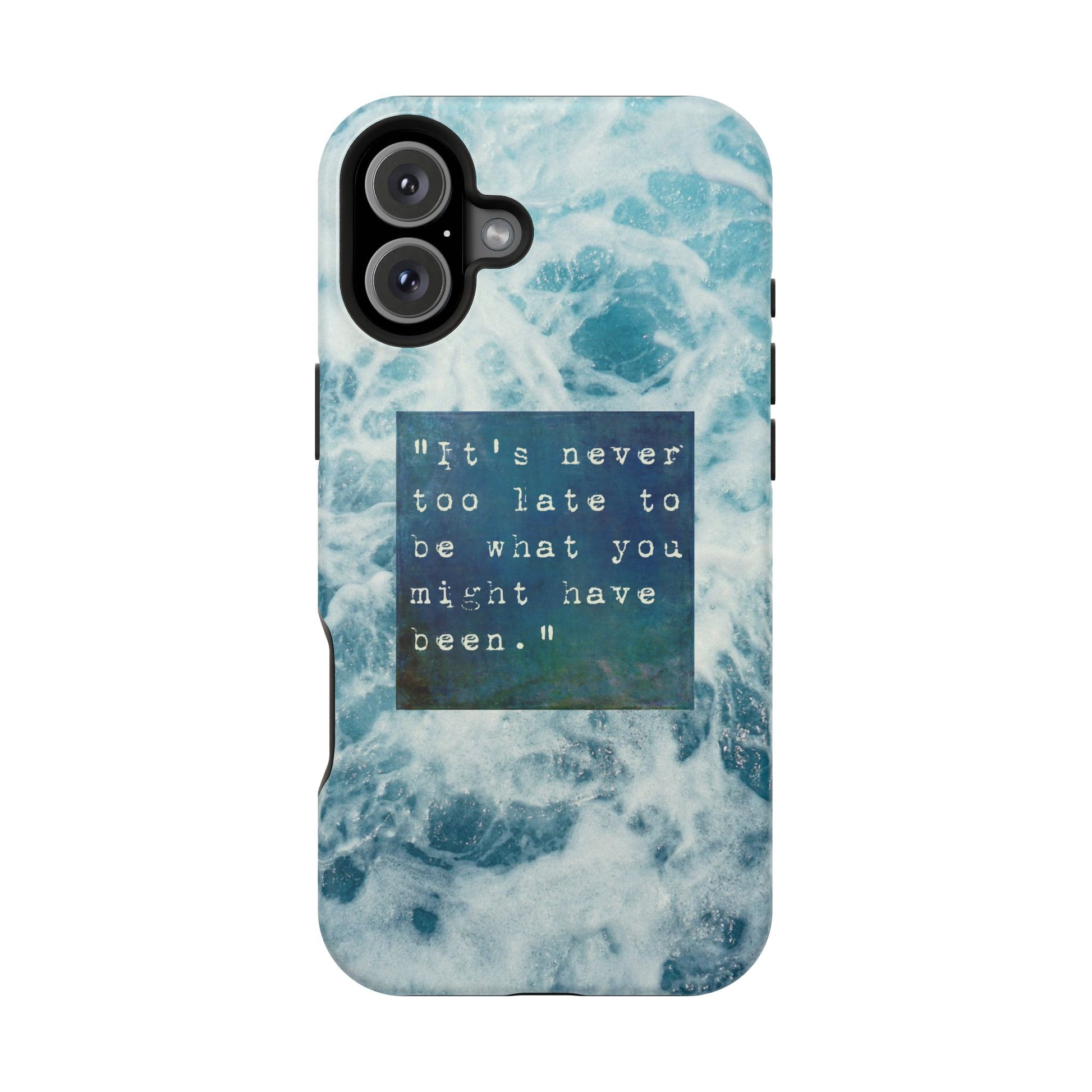 Inspirational Magnetic Phone Cases, Perfect Gift for Students, Motivational Phone Cover, Stylish Tough Case, Ocean Design Case, Fits iPhone - FORMO