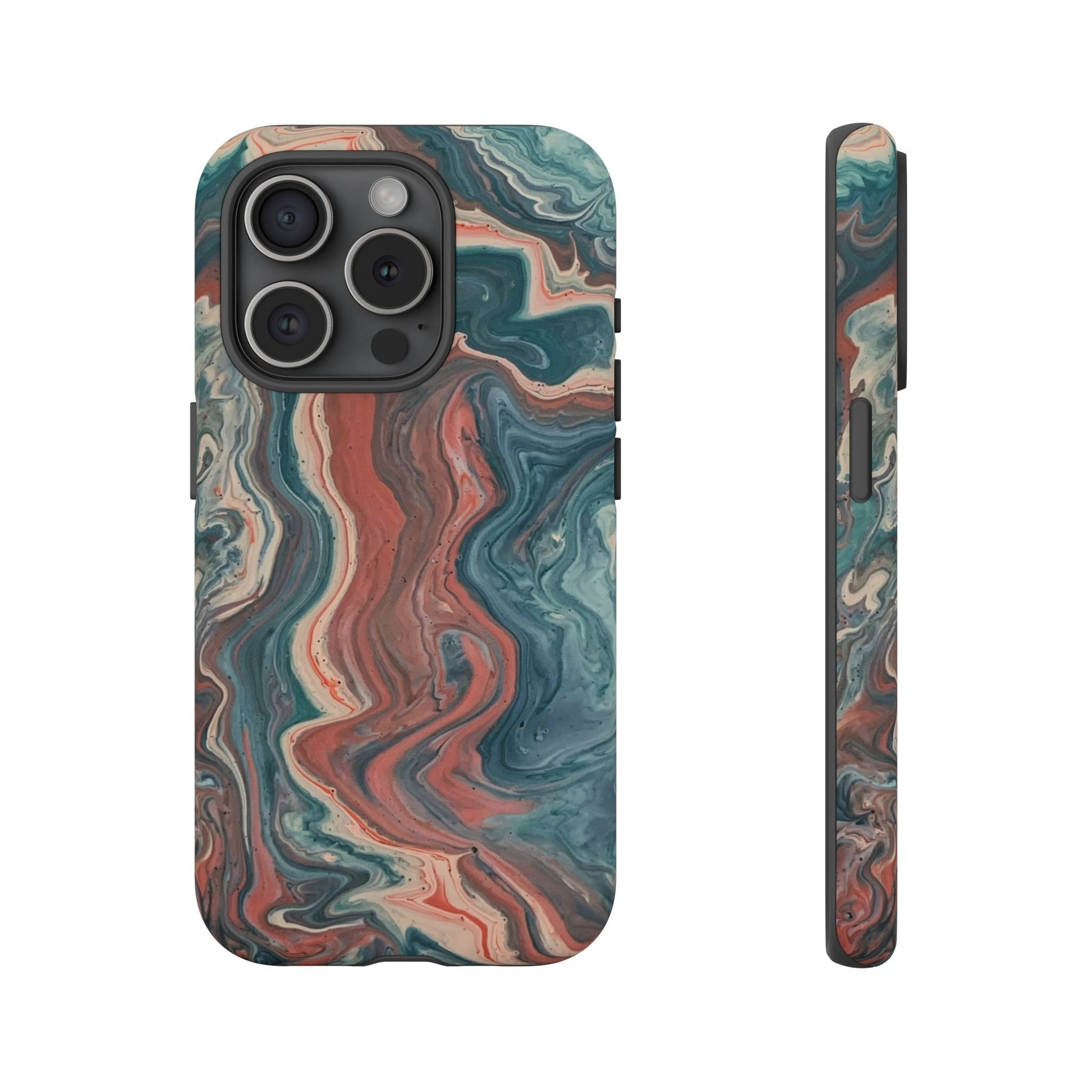 Artistic Phone Case, Tough Cases for Stylish Protection, Marble Design, Trendy Gift for Phone Lovers, Unique Cell Phone Accessory - FORMO