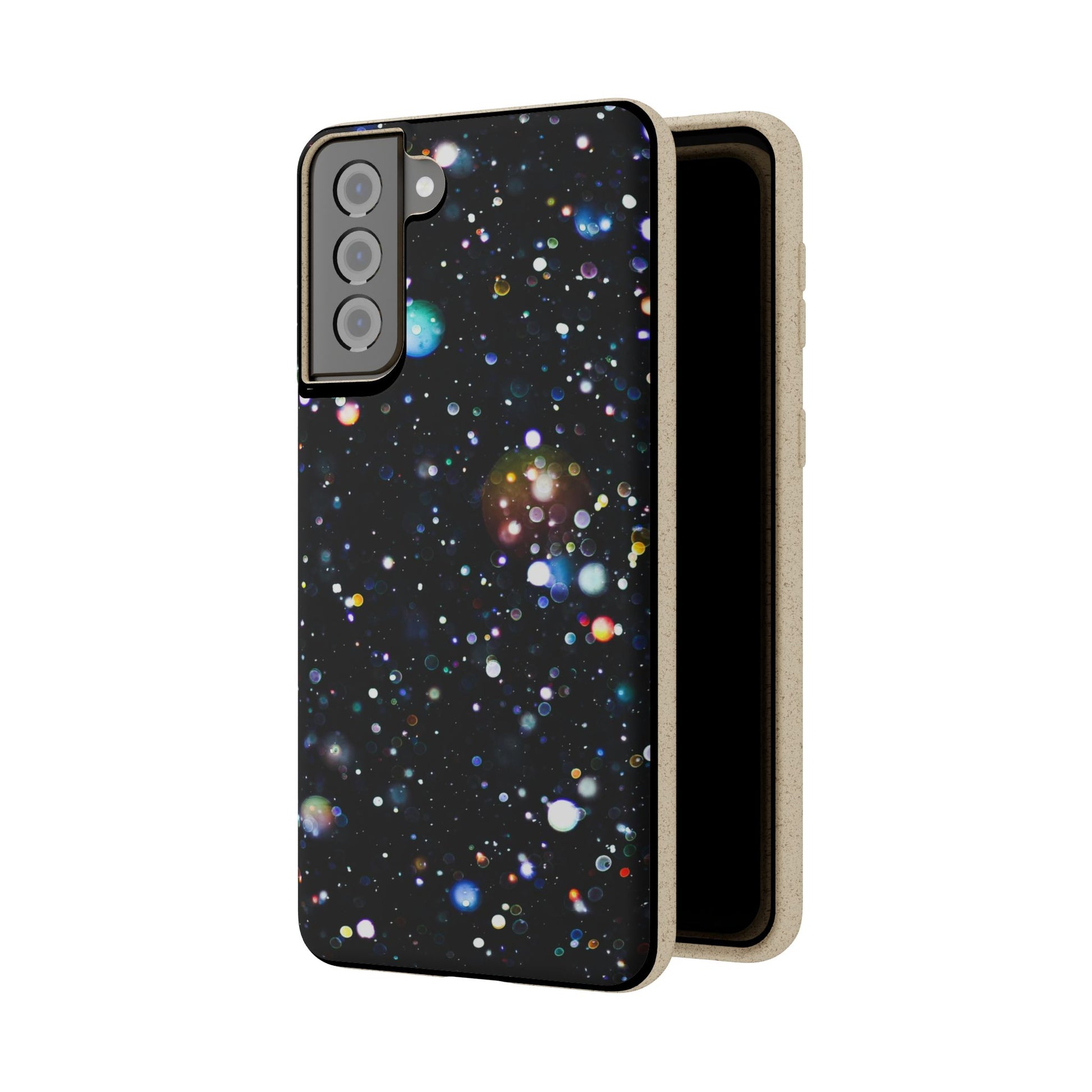 Eco-Friendly Phone Cases, Galaxy Print Biodegradable Cases, Sustainable Phone Accessories, Green Gifts for Her, Space Lover Gift - FORMO