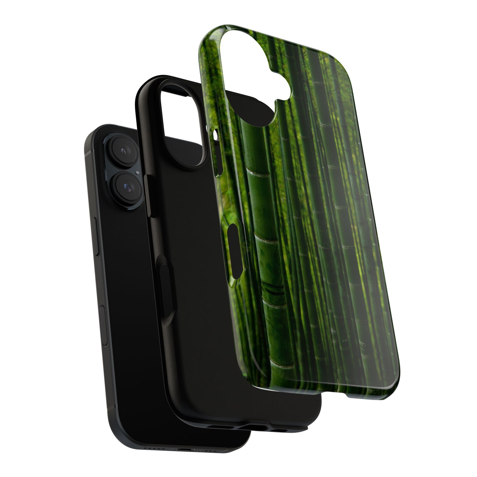 Bamboo Phone Case - Tough Cases, Nature Lover Gift, Eco-Friendly Phone Accessory, Greenery Design, Unique Smartphone Cover - FORMO