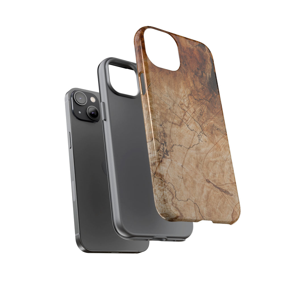 Woodland-Inspired Phone Case | Tough Cases, Natural Wood Grain Cover, Rustic Tech Accessory, Nature Lover Gift, Eco-Friendly - FORMO
