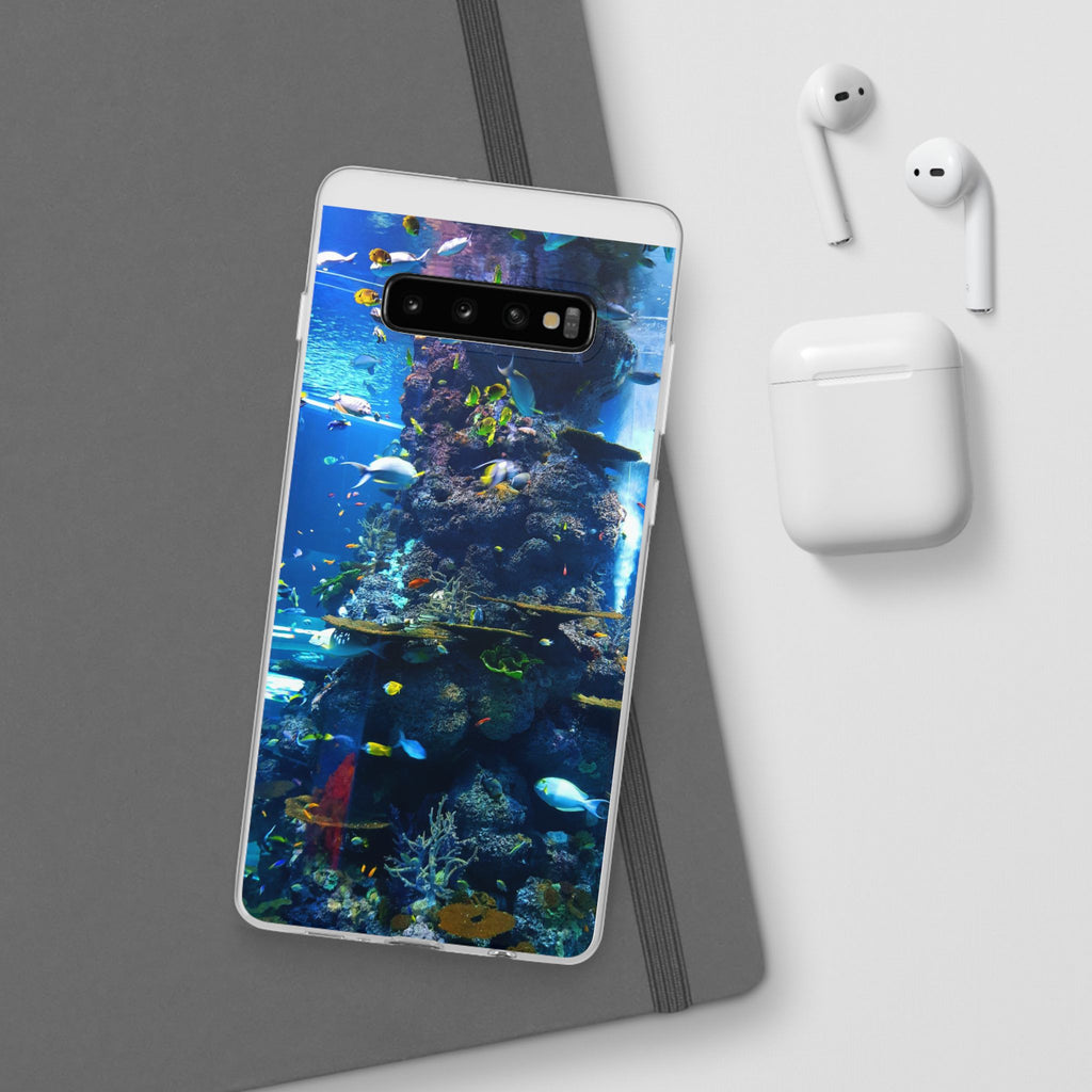 Underwater Paradise Phone Case, Flexible Mobile Cover, Ocean Lover Gift, Marine Life, Beach Decor, Sea Life Accessories - FORMO