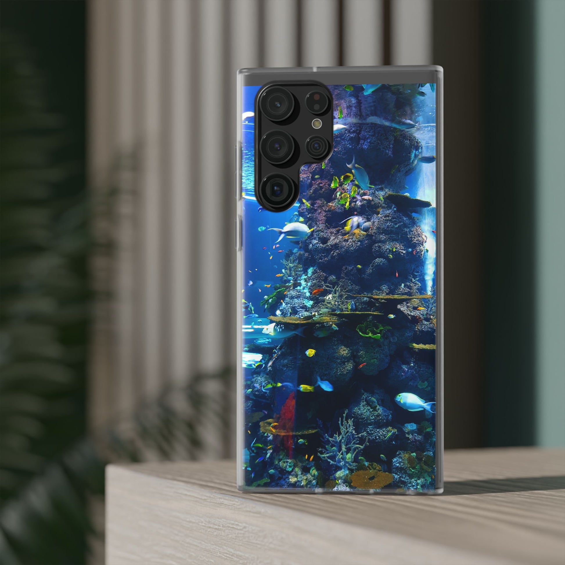 Underwater Paradise Phone Case, Flexible Mobile Cover, Ocean Lover Gift, Marine Life, Beach Decor, Sea Life Accessories - FORMO