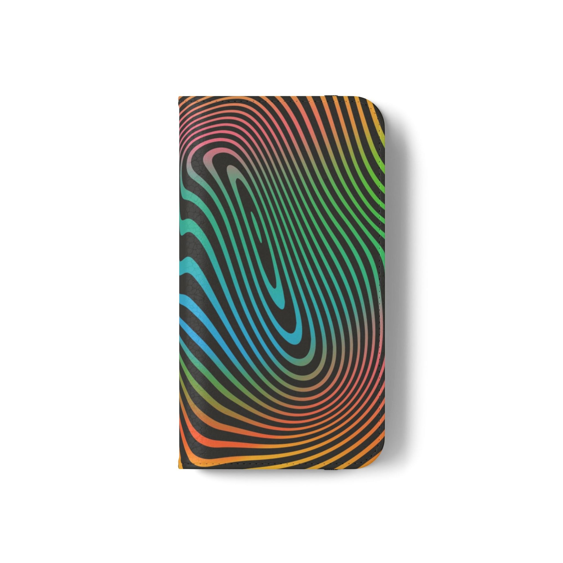 Vibrant Abstract Flip Case for Phone, Colorful Phone Wallet, Trendy Protective Cover, Unique Gift for Tech Lovers, Modern Accessories - FORMO