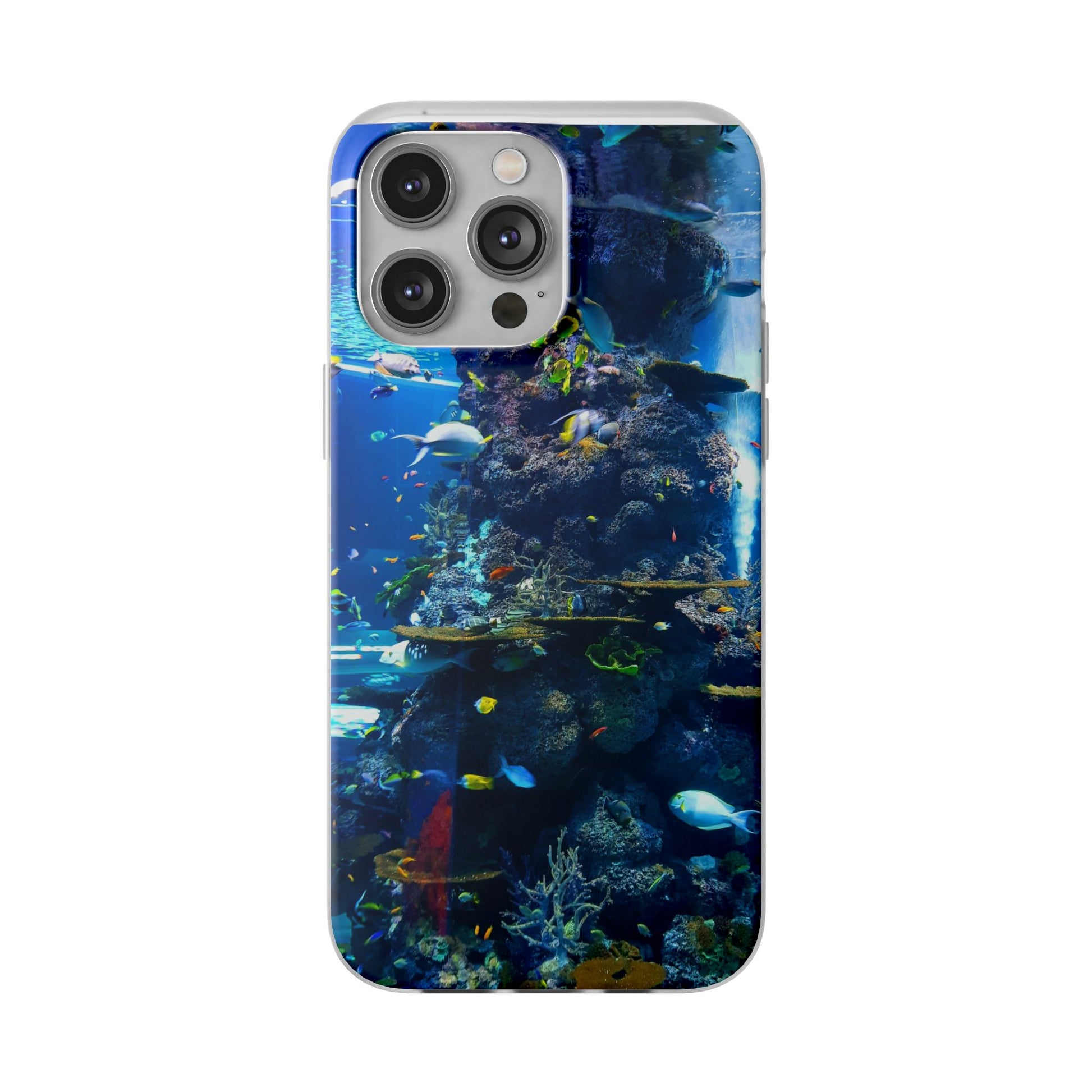 Underwater Paradise Phone Case, Flexible Mobile Cover, Ocean Lover Gift, Marine Life, Beach Decor, Sea Life Accessories - FORMO
