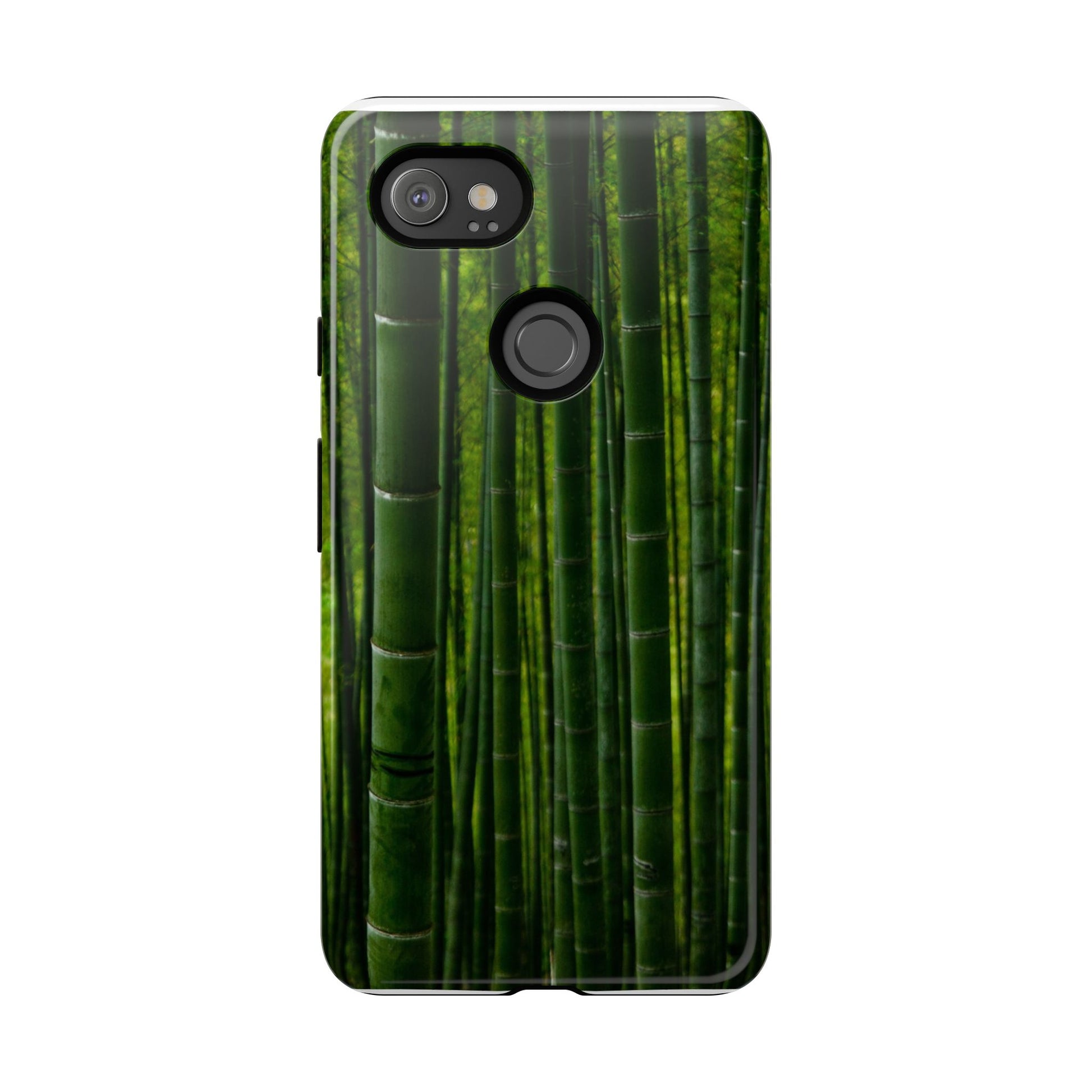 Bamboo Phone Case - Tough Cases, Nature Lover Gift, Eco-Friendly Phone Accessory, Greenery Design, Unique Smartphone Cover - FORMO