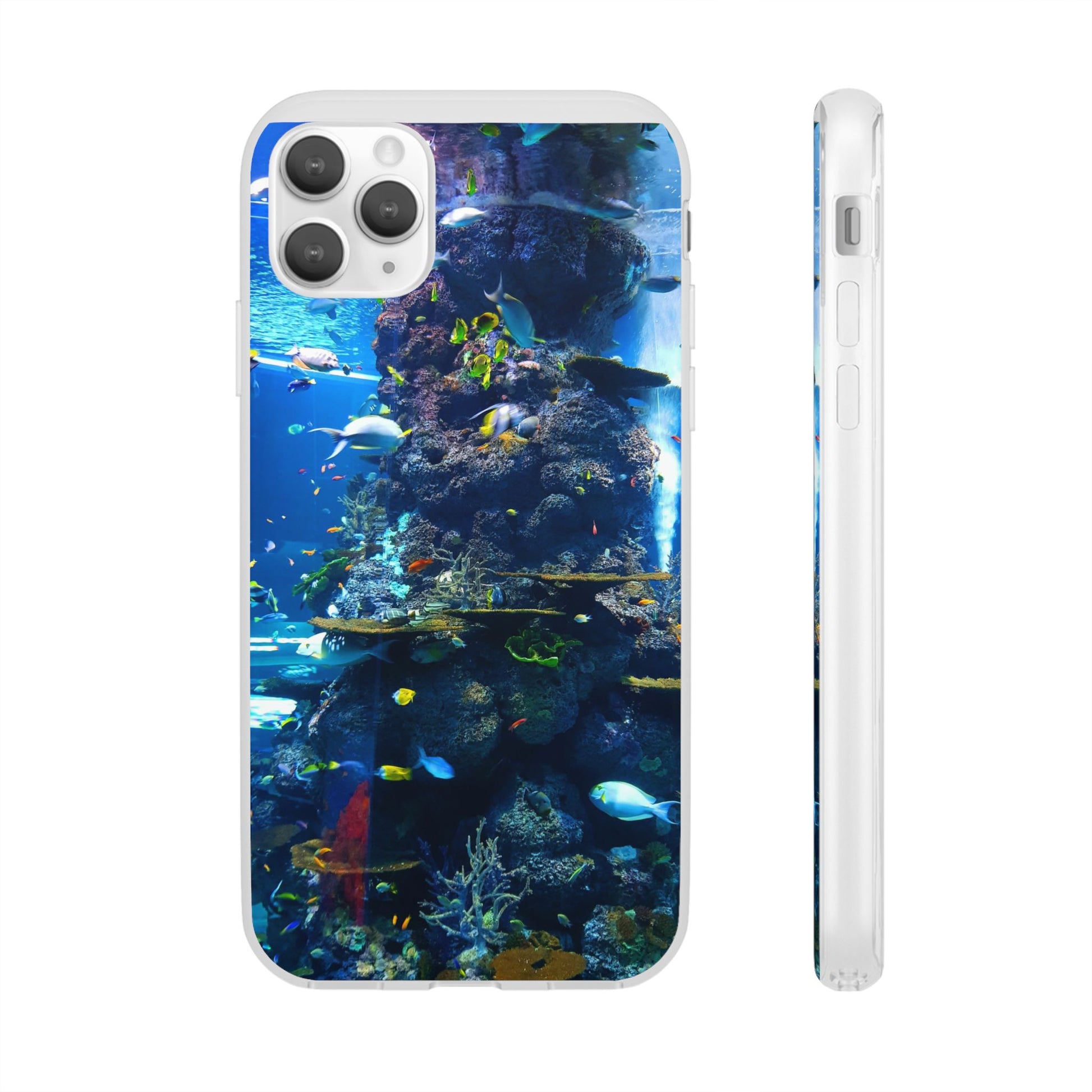 Underwater Paradise Phone Case, Flexible Mobile Cover, Ocean Lover Gift, Marine Life, Beach Decor, Sea Life Accessories - FORMO