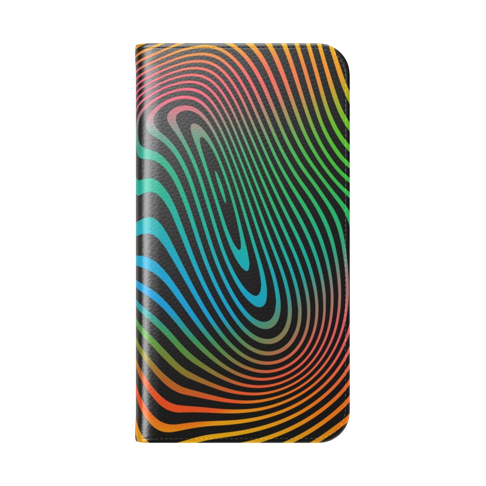 Vibrant Abstract Flip Case for Phone, Colorful Phone Wallet, Trendy Protective Cover, Unique Gift for Tech Lovers, Modern Accessories - FORMO