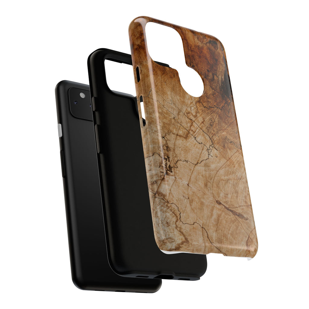 Woodland-Inspired Phone Case | Tough Cases, Natural Wood Grain Cover, Rustic Tech Accessory, Nature Lover Gift, Eco-Friendly - FORMO